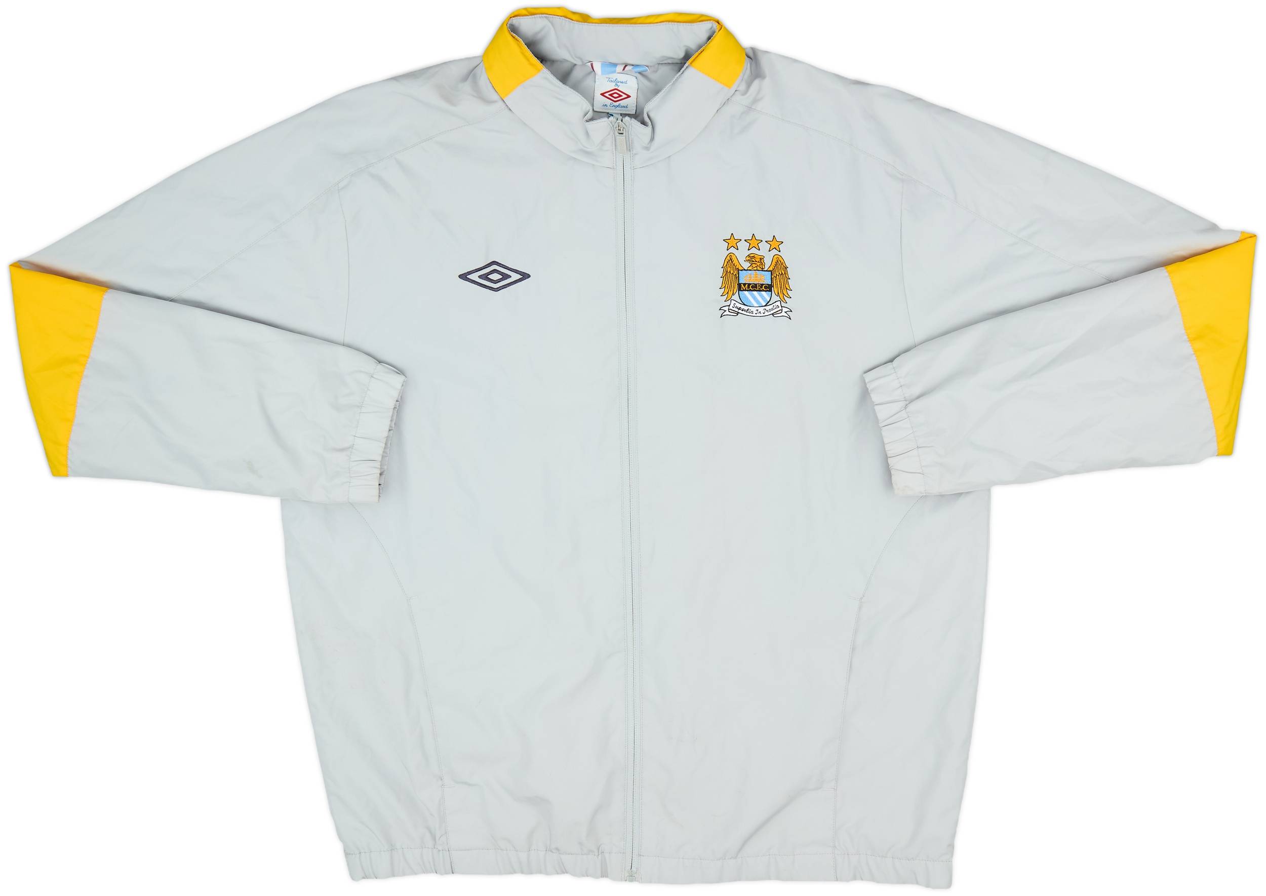 2010-11 Manchester City Umbro Hooded Rain Jacket - 8/10 - (XL)