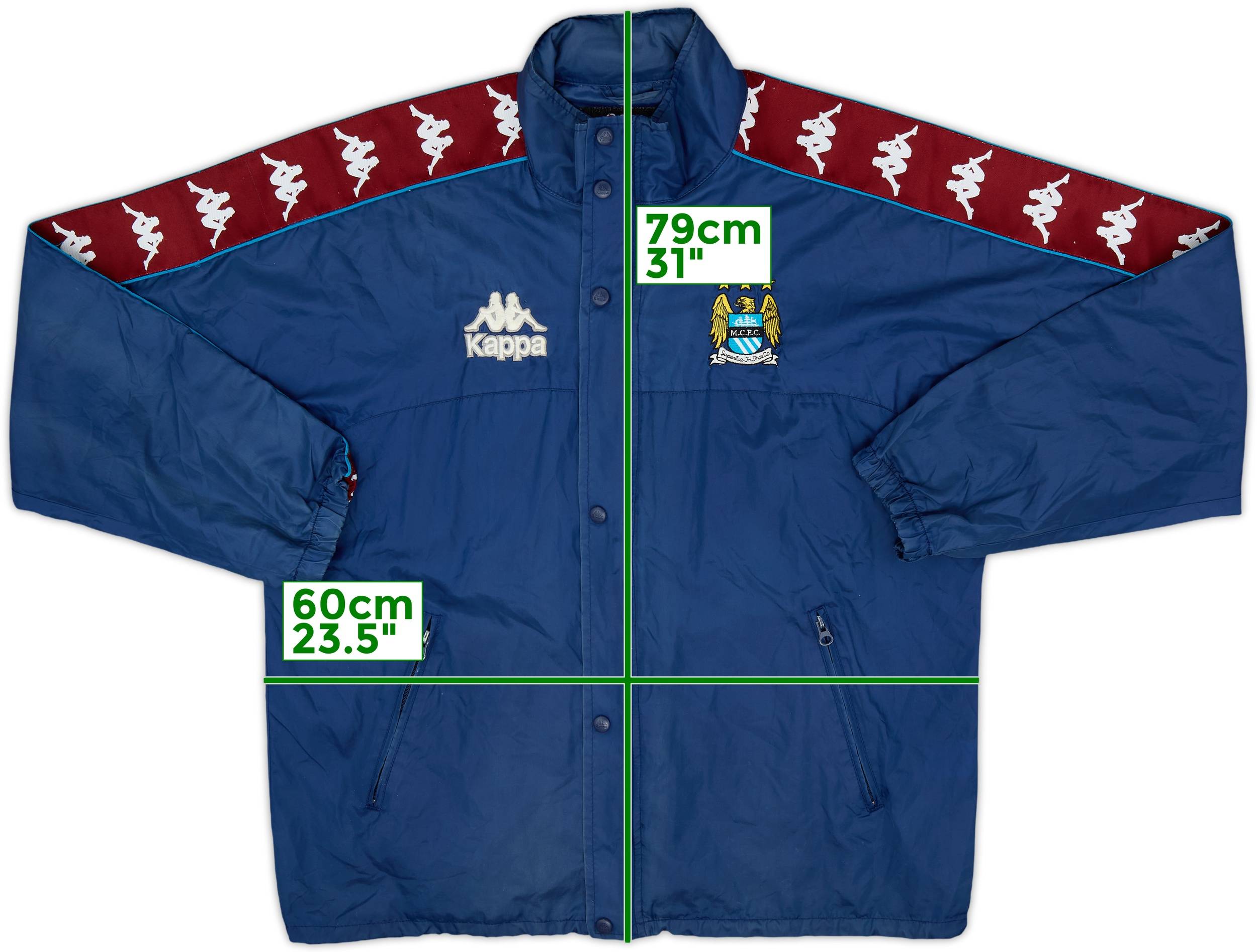 1997-99 Manchester City Kappa Track Jacket - 8/10 - (L)