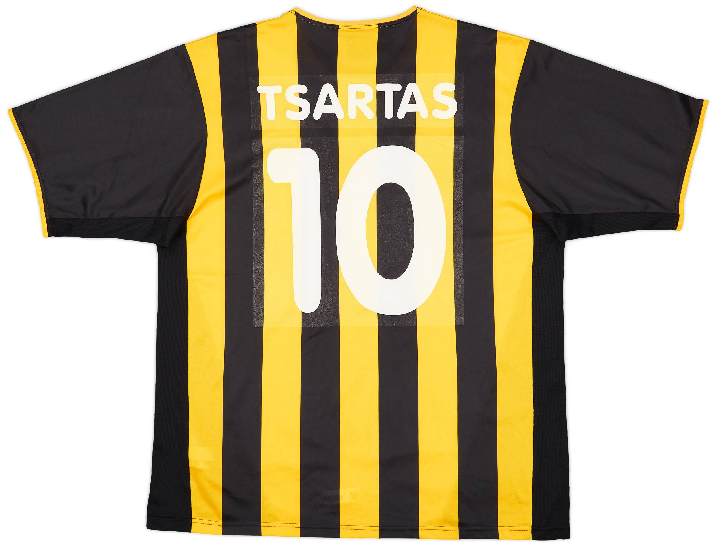 2002-04 AEK Athens Home Shirt Tsartas #10 - 7/10 - (XL)