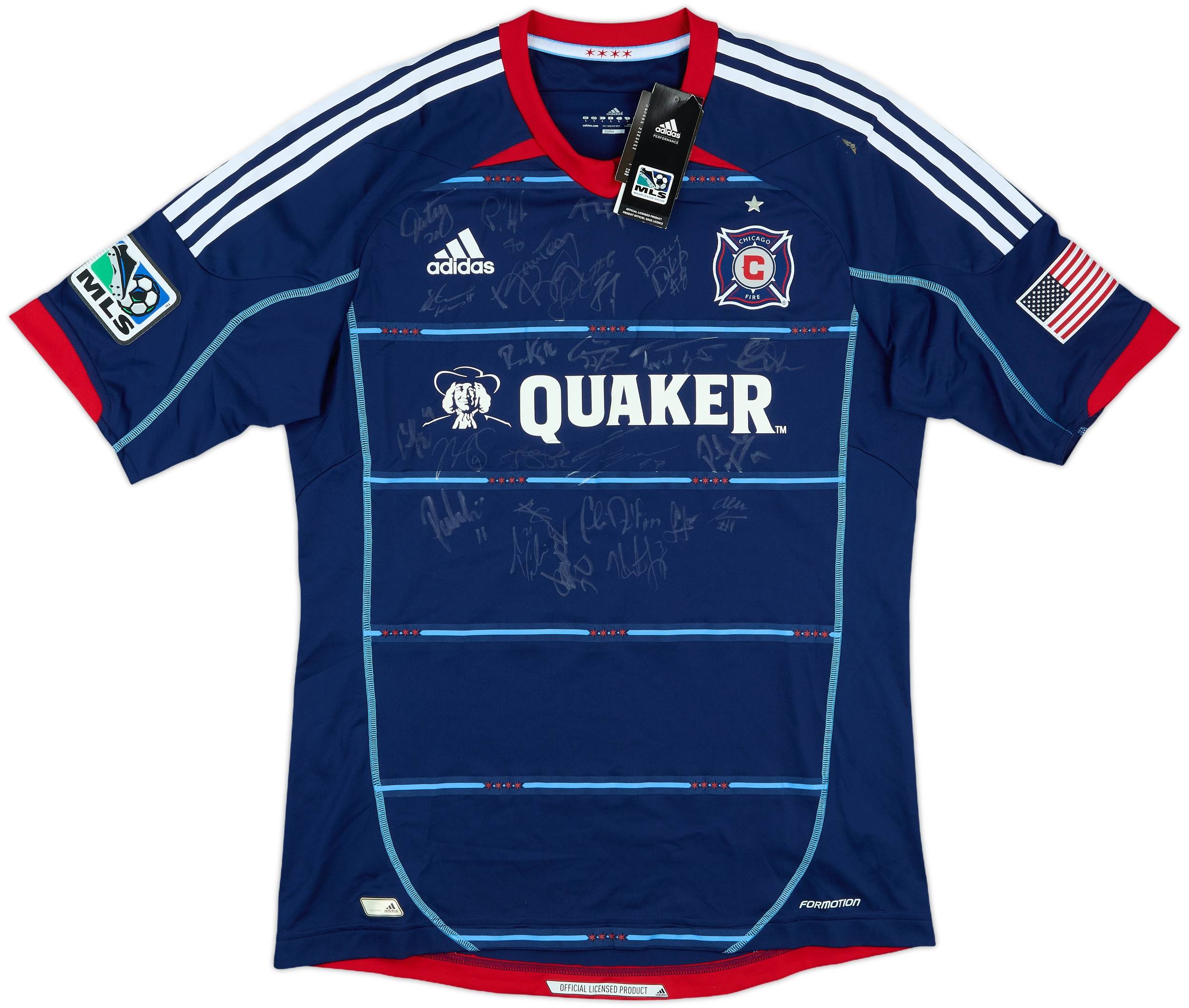 2012-14 Chicago Fire Signed Authentic Away Shirt (L)