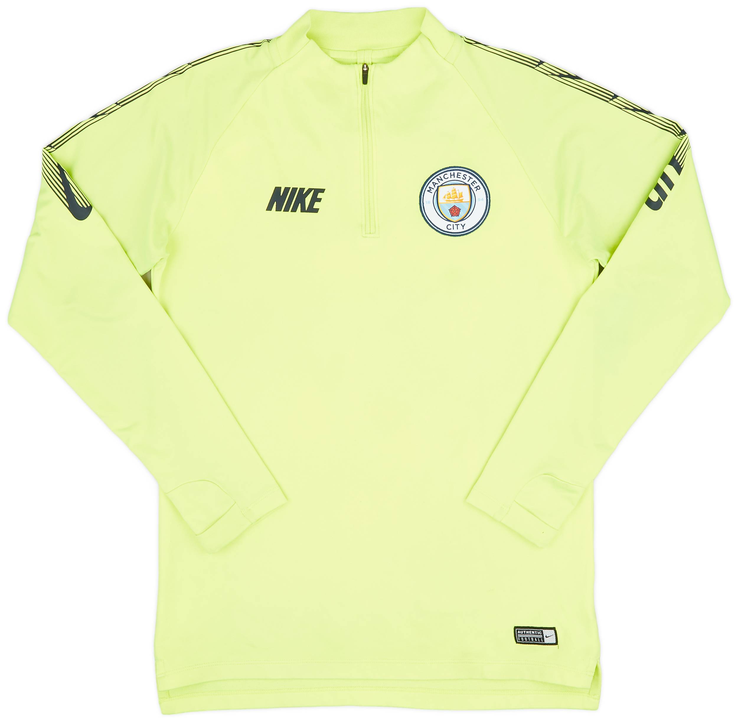 2018-19 Manchester City 1/4 Zip Training Top - 7/10 - (S)