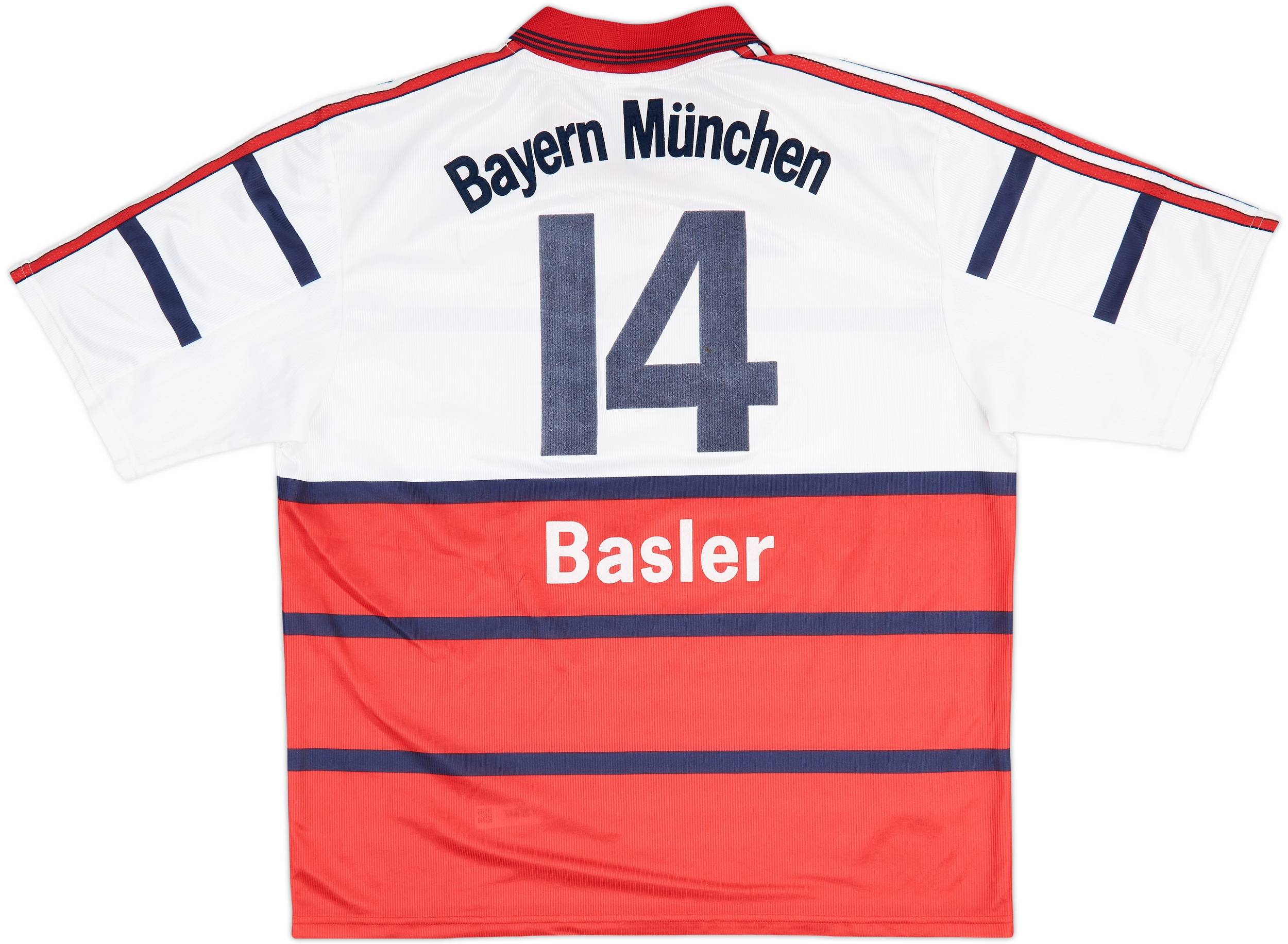 1998-00 Bayern Munich Away Shirt Basler #14 - 7/10 - (XL)