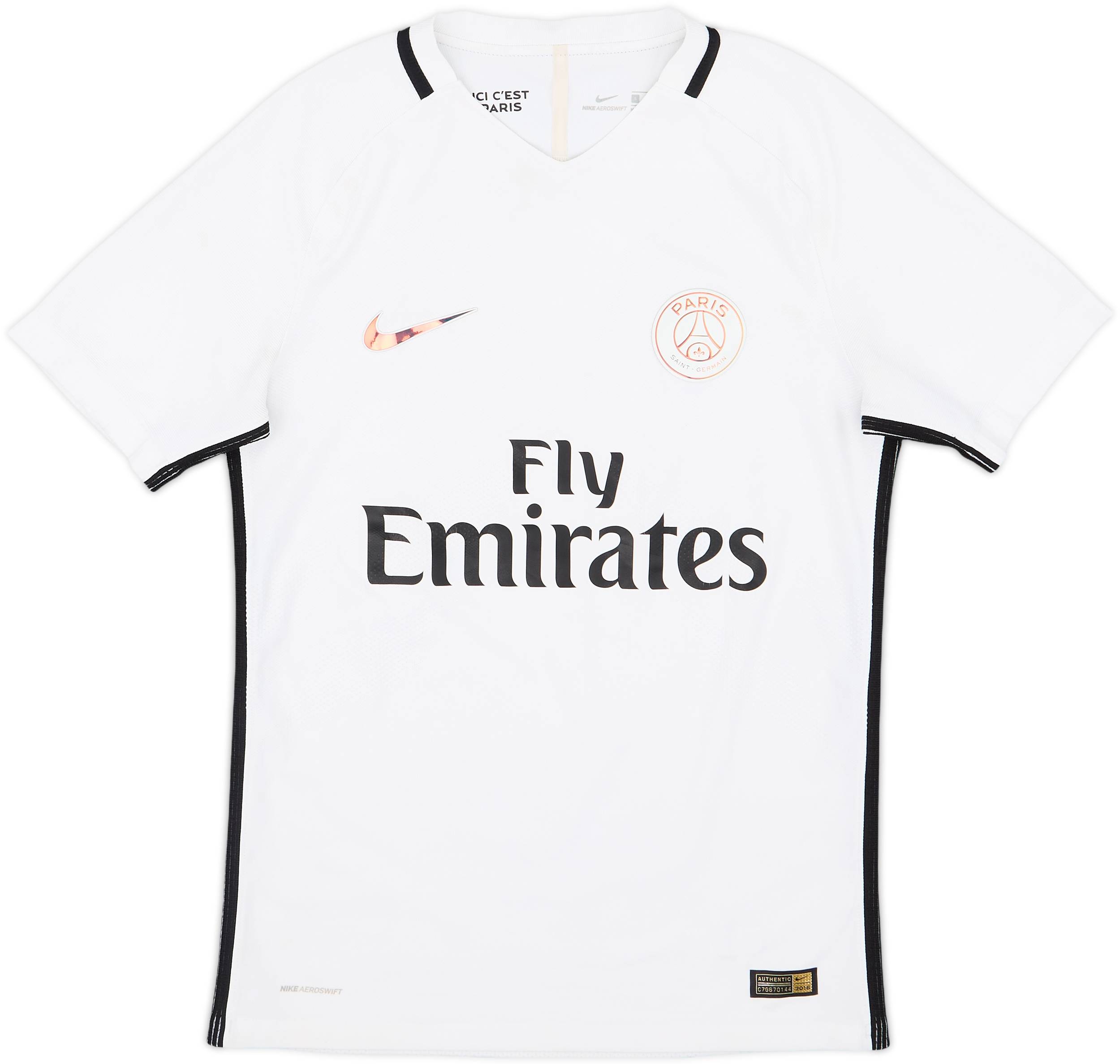 2016-17 Paris Saint-Germain Authentic Third Shirt - 7/10 - (S)