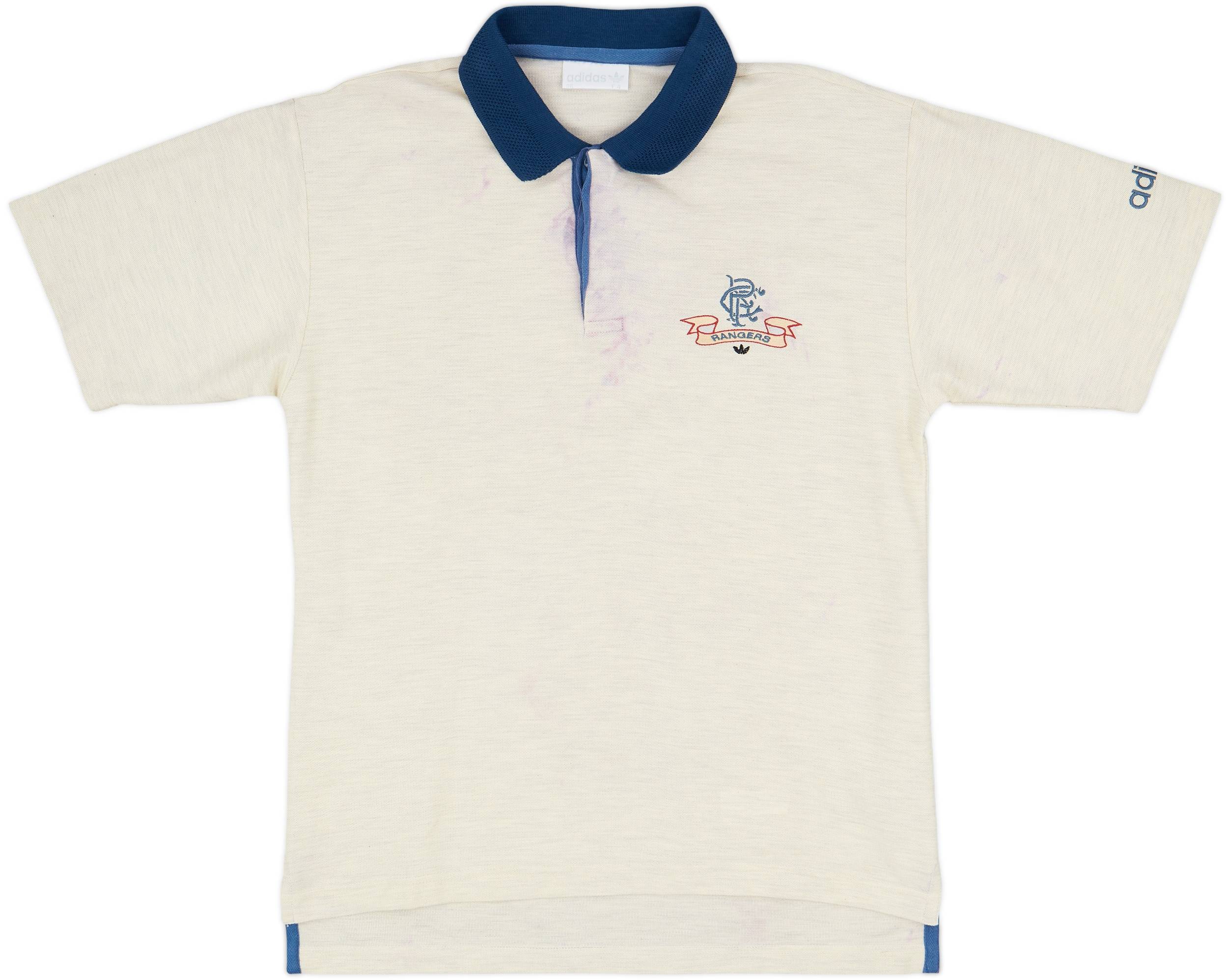 1992-93 Rangers adidas Polo Shirt - 4/10 - (M/L)
