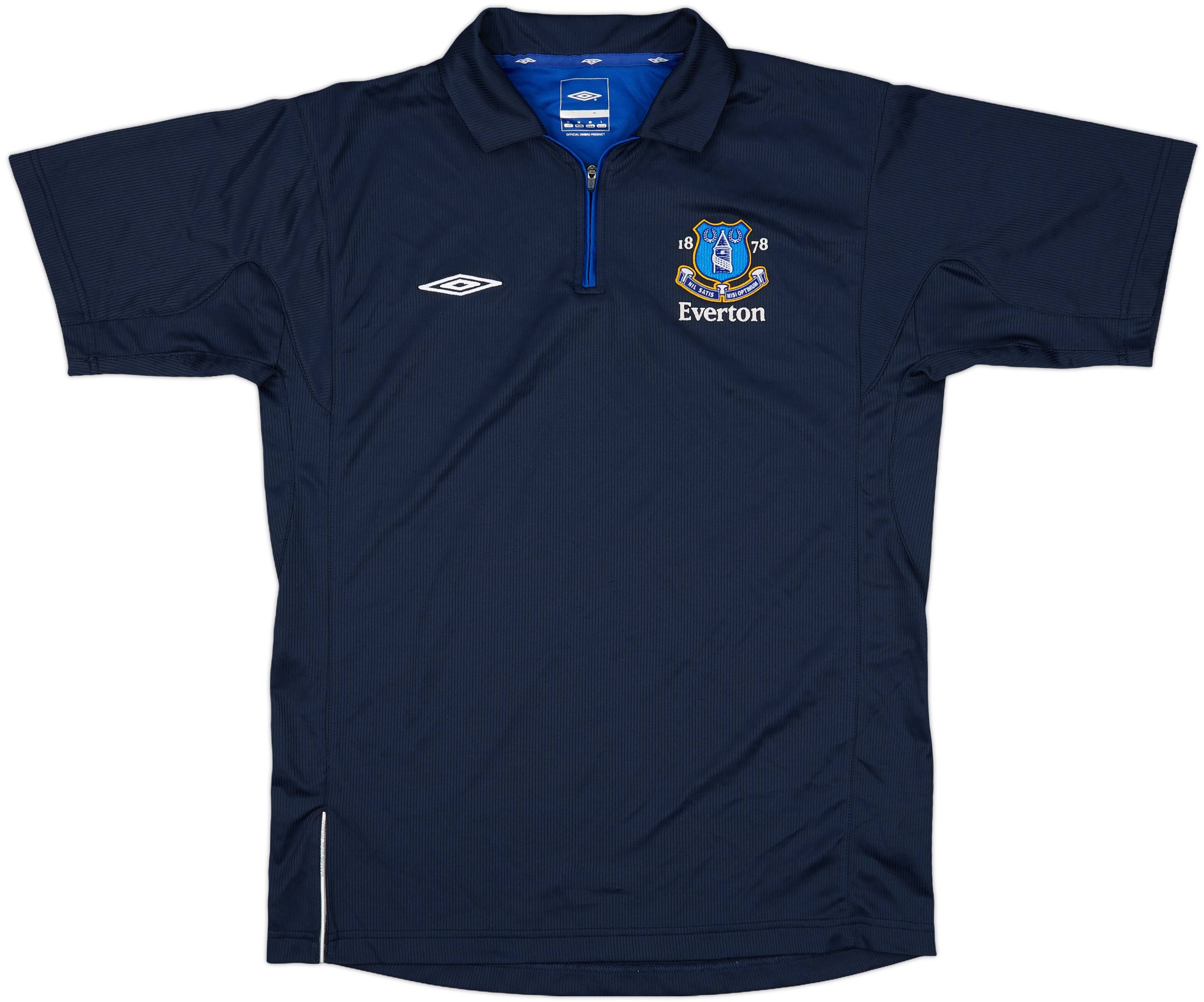 2006-07 Everton Umbro 1/4 Zip Polo Shirt - 8/10 - (M)