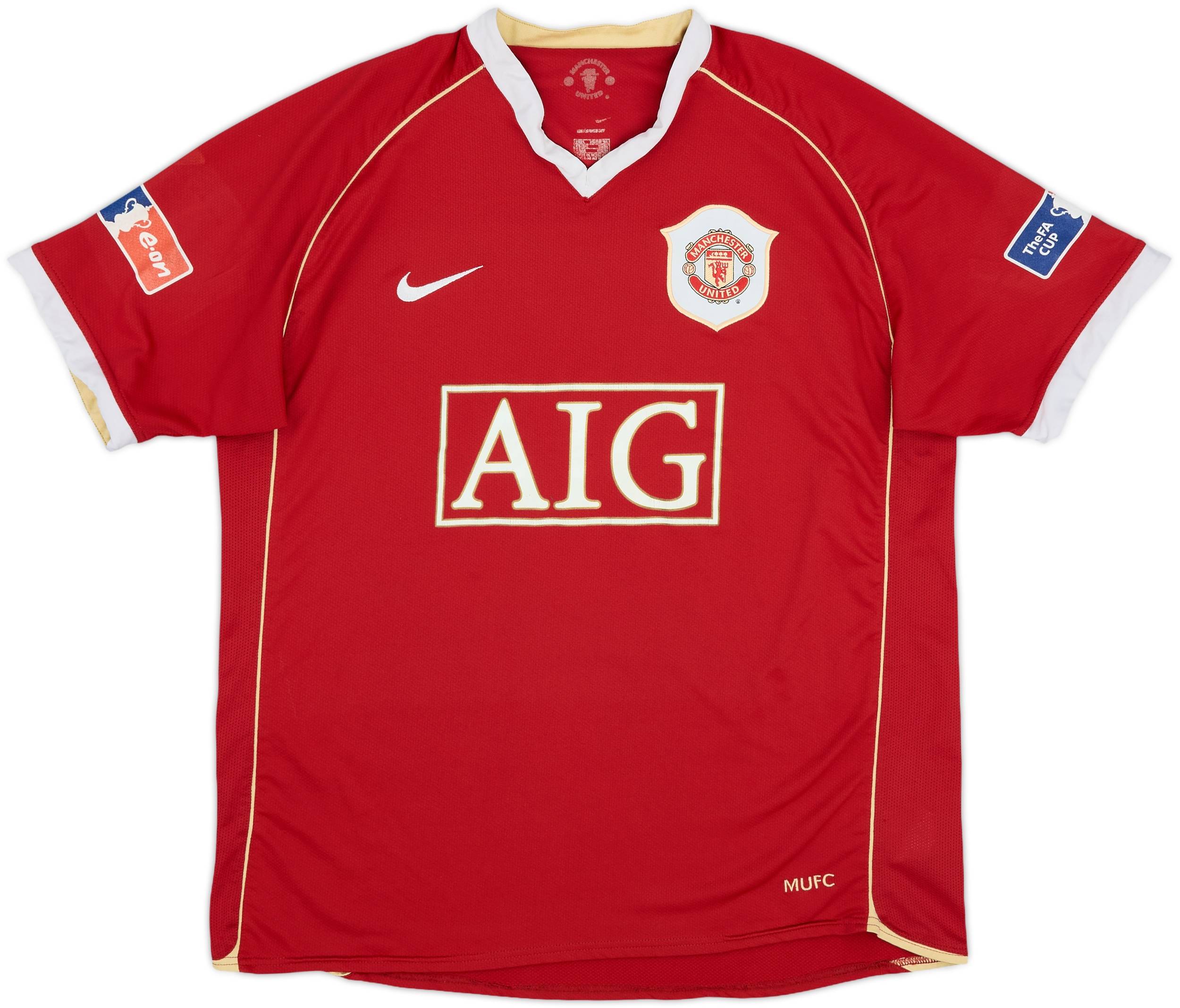 2006-07 Manchester United Home Shirt Carrick #16 - 6/10 - (L)