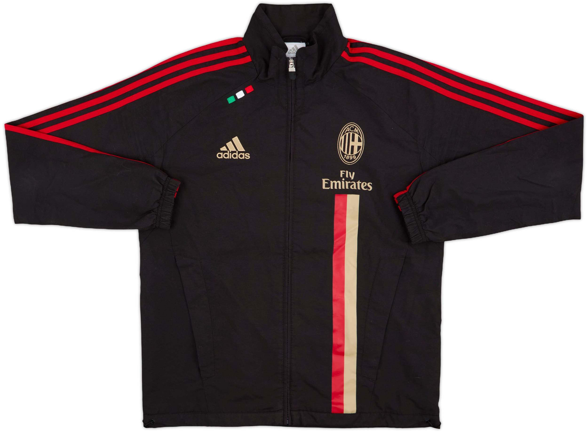 AC Milan adidas シャツ 赤黒 2005-06 AC Milan adidas Track Jacket - 4/10 - (M)