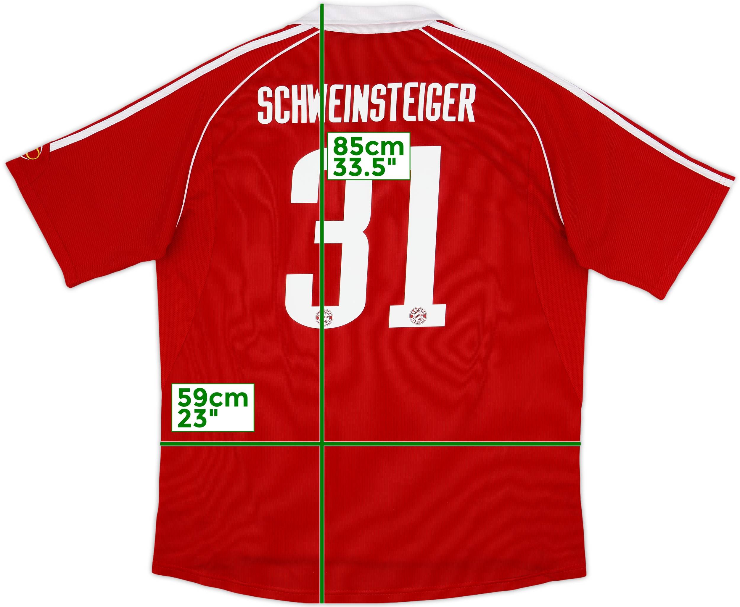 2006-07 Bayern Munich Player Issue Home Shirt Schweinsteiger #31