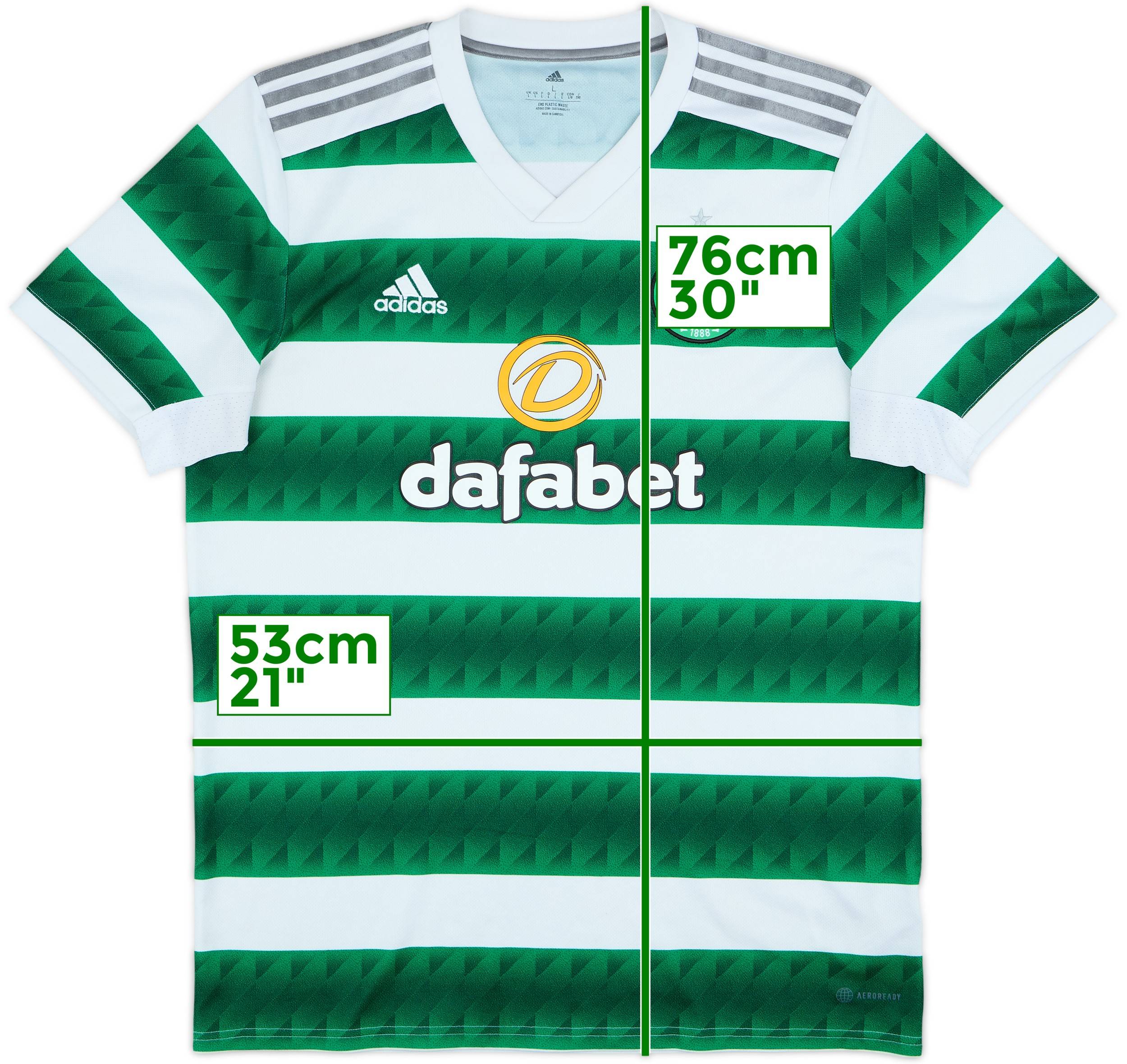 2022-23 Celtic Home Shirt - 8/10 - (L)
