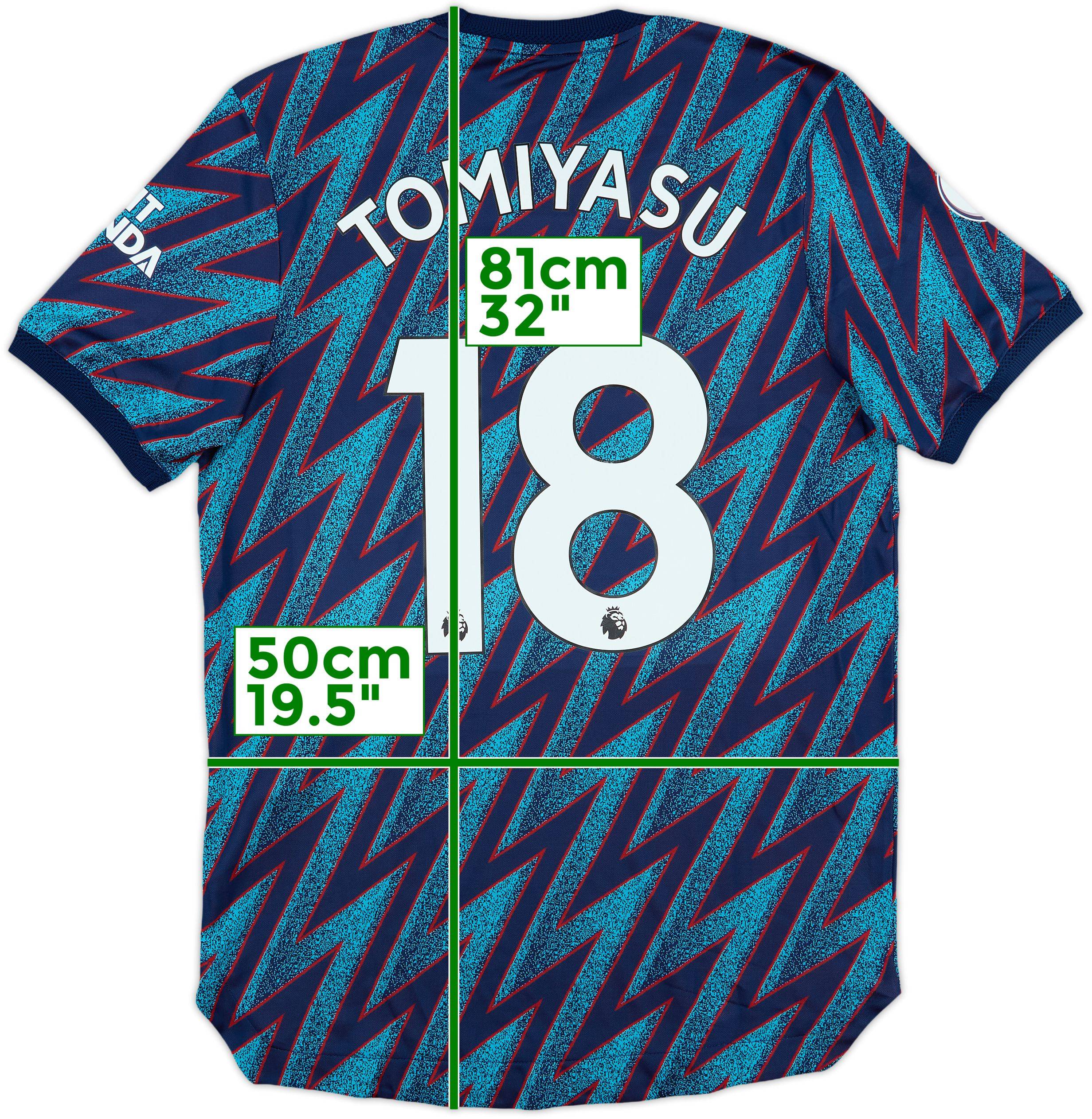 2021-22 Arsenal Authentic Third Shirt Tomiyasu #18 - 9/10 - (M)
