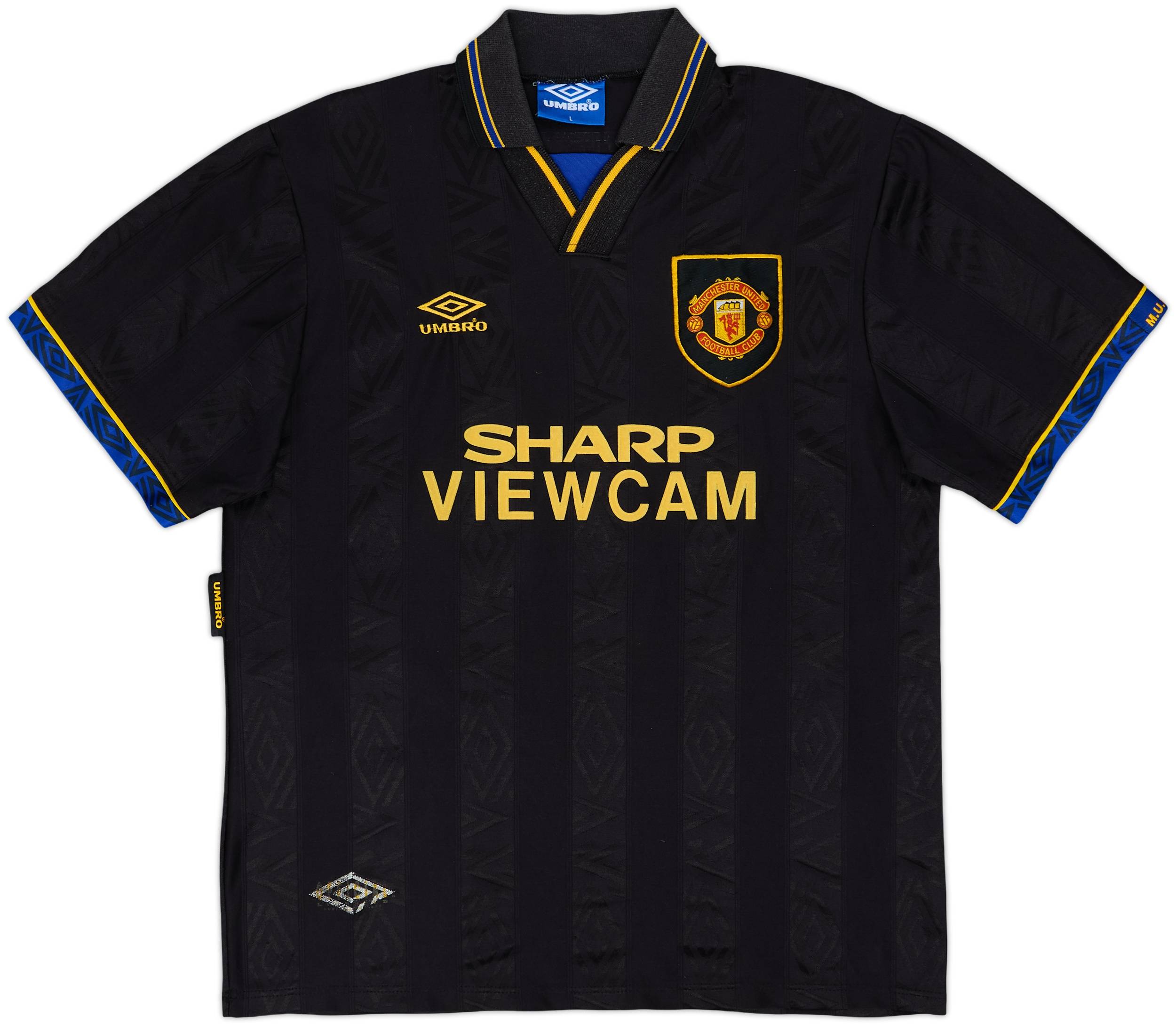1993-95 Manchester United Away Shirt Cantona #7 - 7/10 - (L)