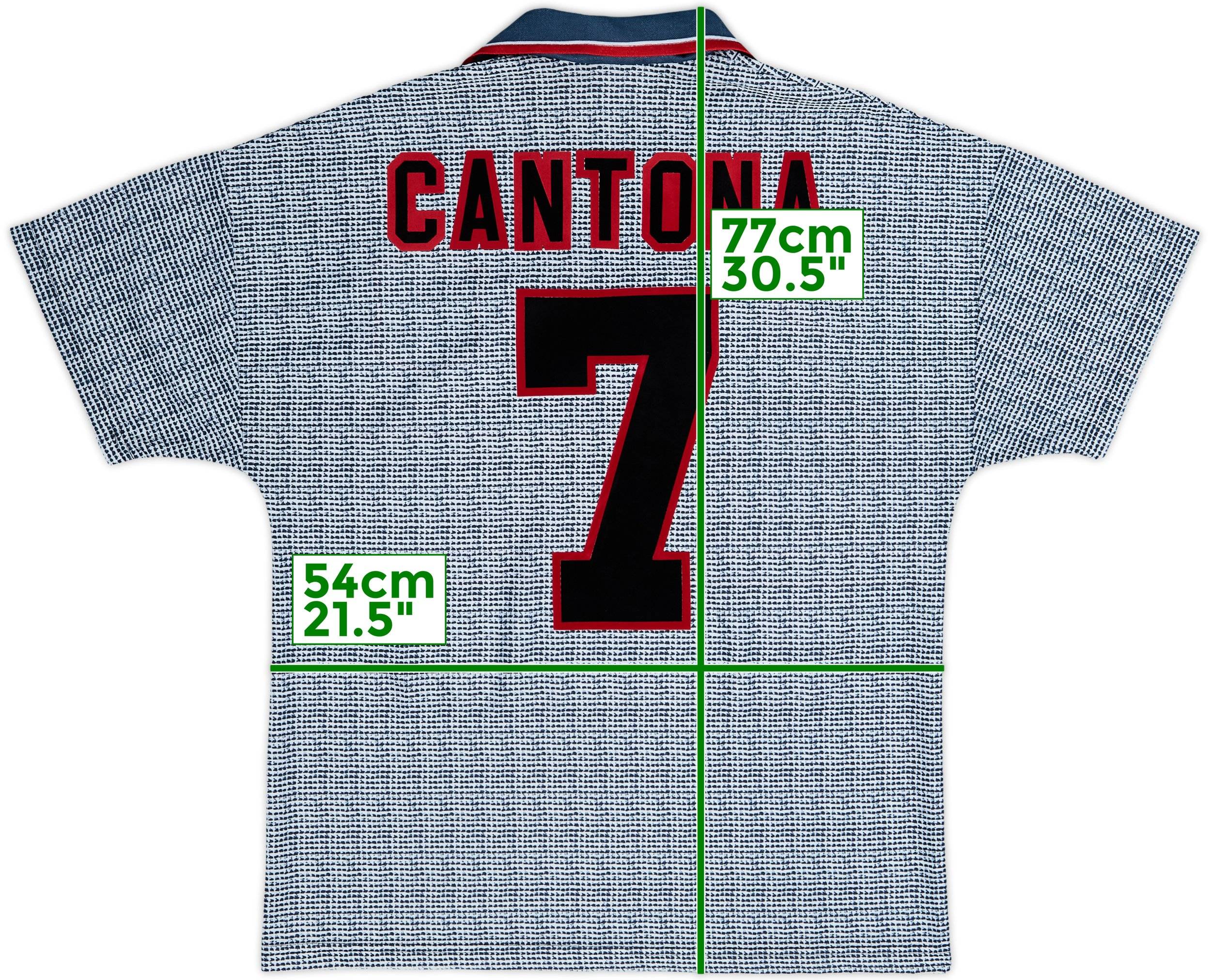 1995-96 Manchester United Away Shirt Cantona #7 - 8/10 - (M)