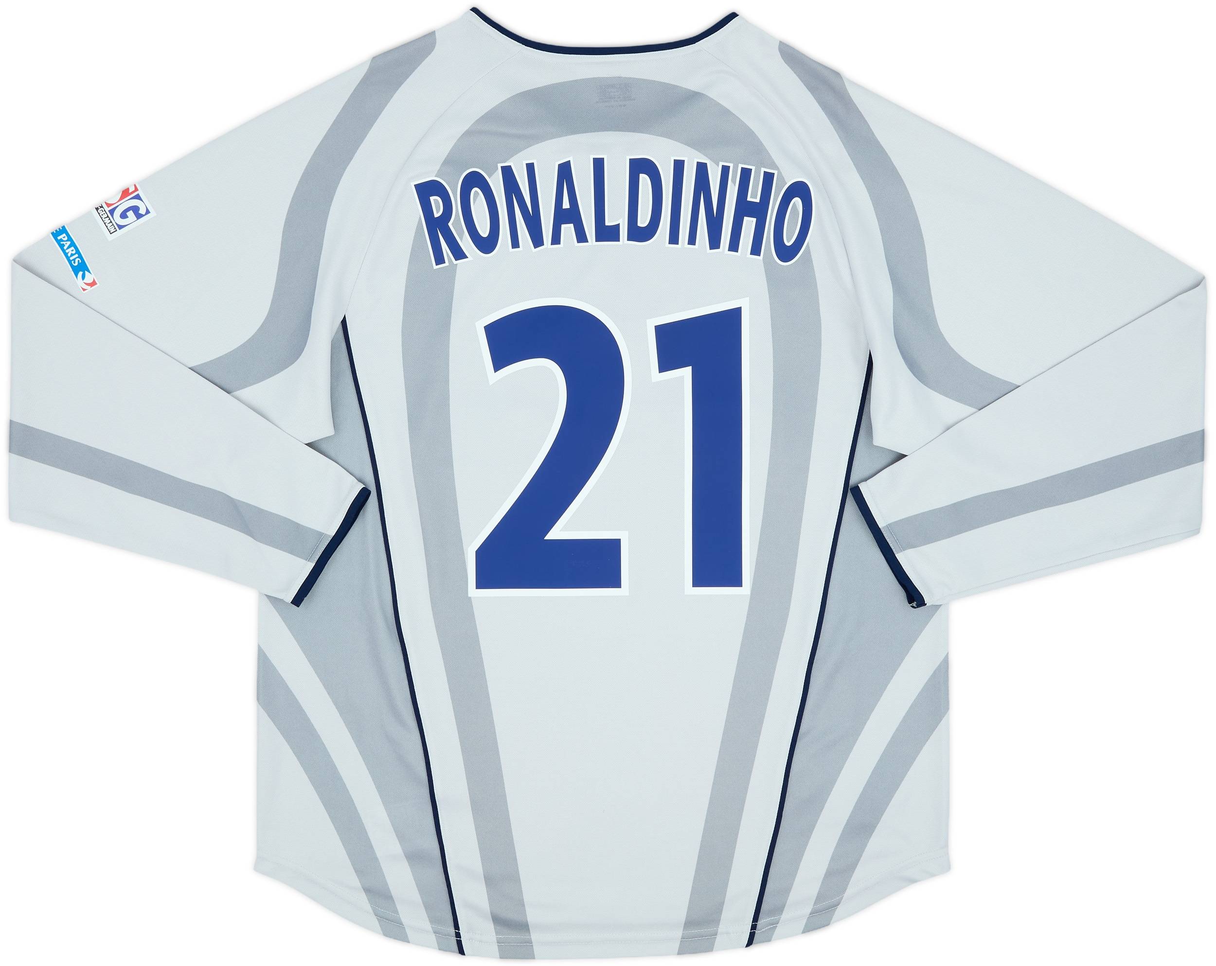 2001-02 Paris Saint-Germain Away L/S Shirt Ronaldinho #21 - 10/10