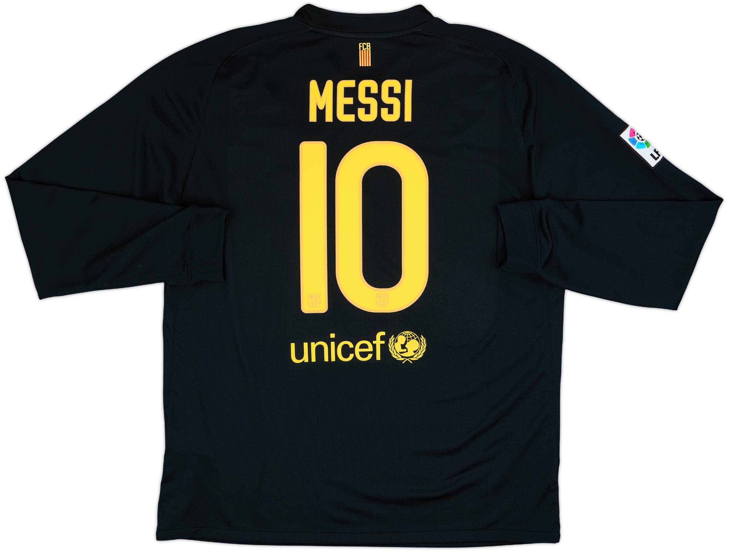 2011-12 Barcelona Away L/S Shirt Messi #10 - 9/10 - (XL)