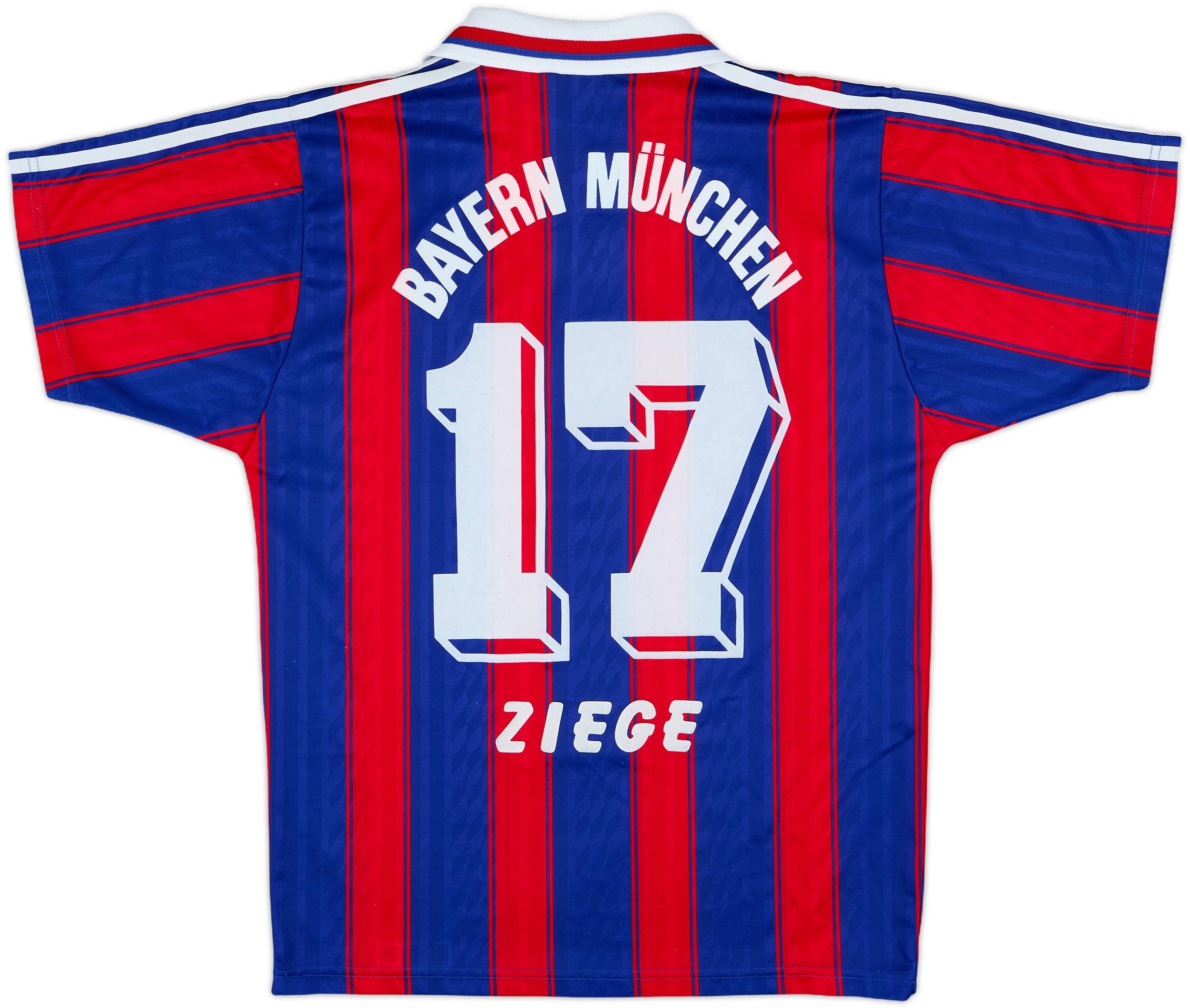 1995-97 Bayern Munich Home Shirt Ziege #17 - 8/10 - (S)