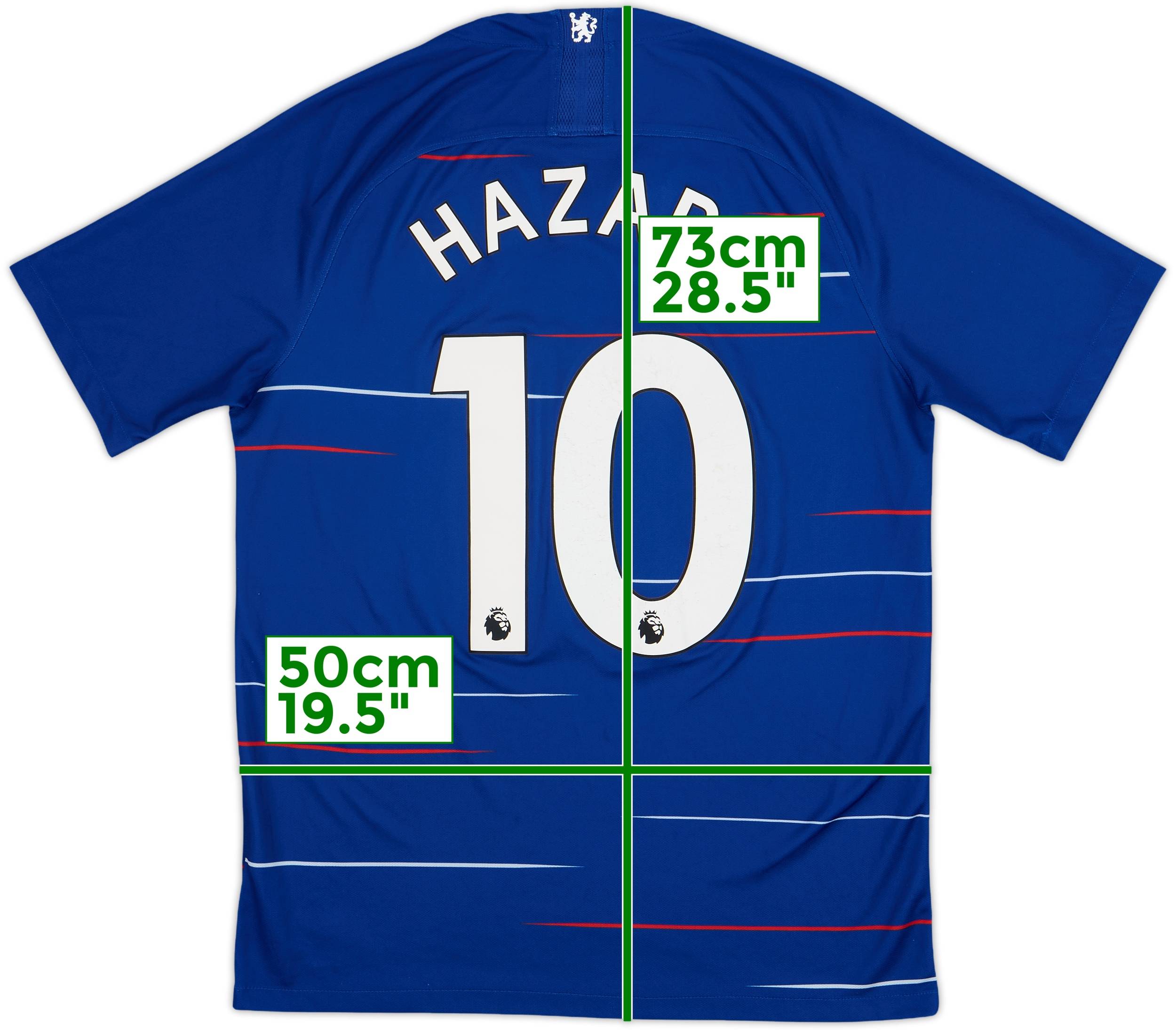 Chelsea HAZARD 10 シャツ 2018-19 Chelsea Home Shirt Hazard #10 - 7/10 - (M)