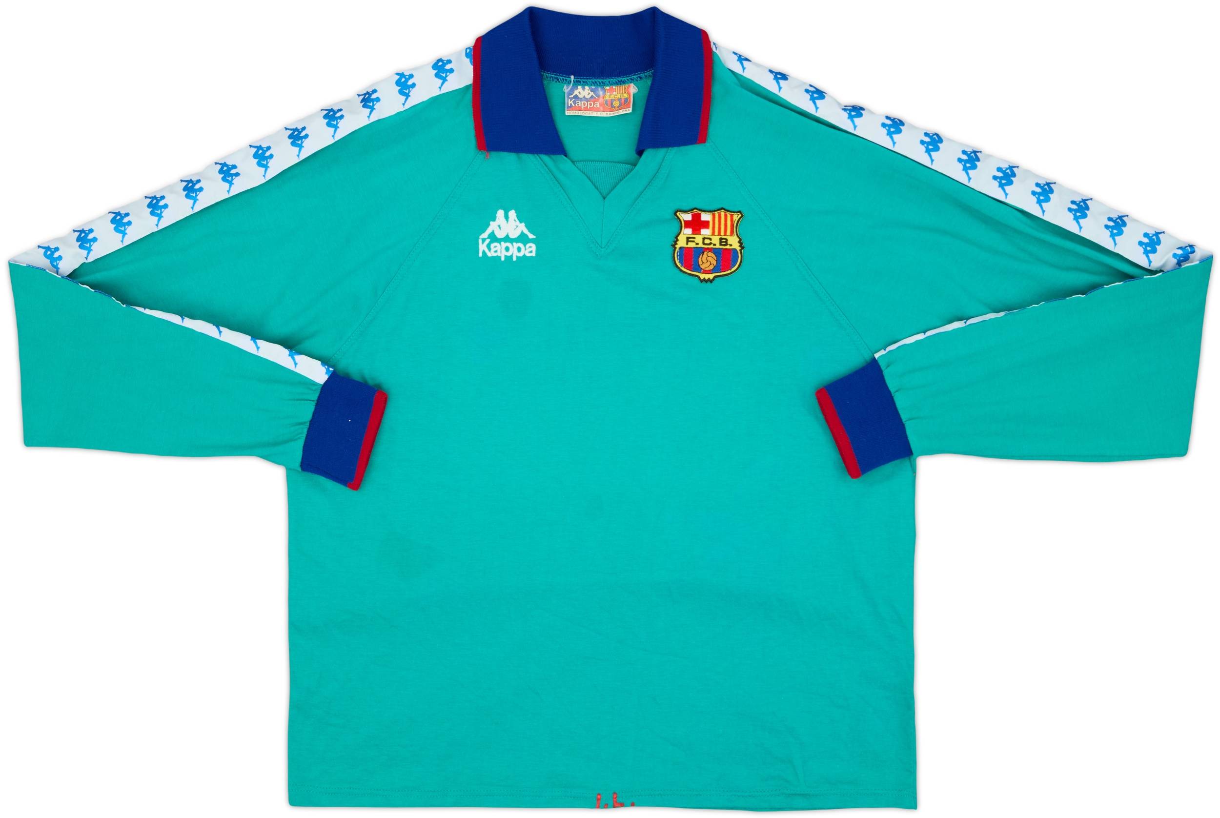 1993-94 Barcelona Kappa Training L/S Shirt - 6/10 - (S)