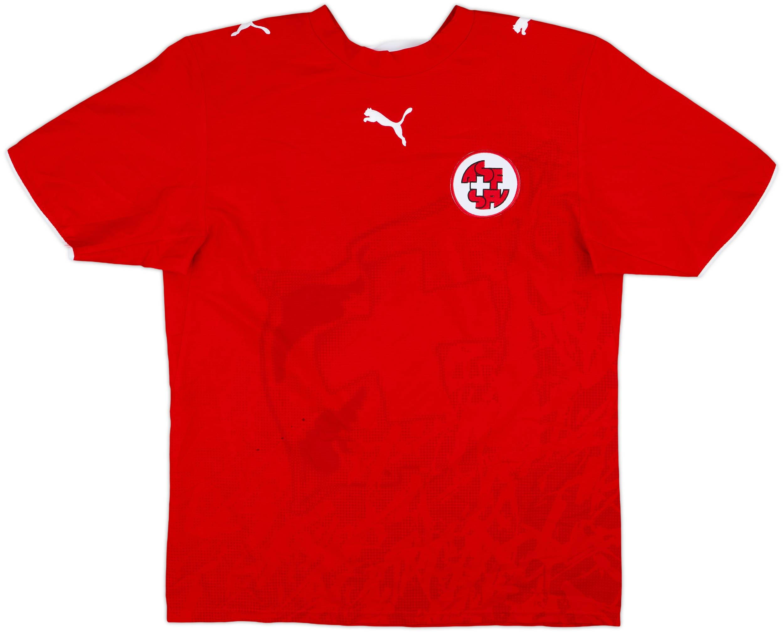 2006-08 Switzerland Signed Home Shirt - 6/10 - (M)
