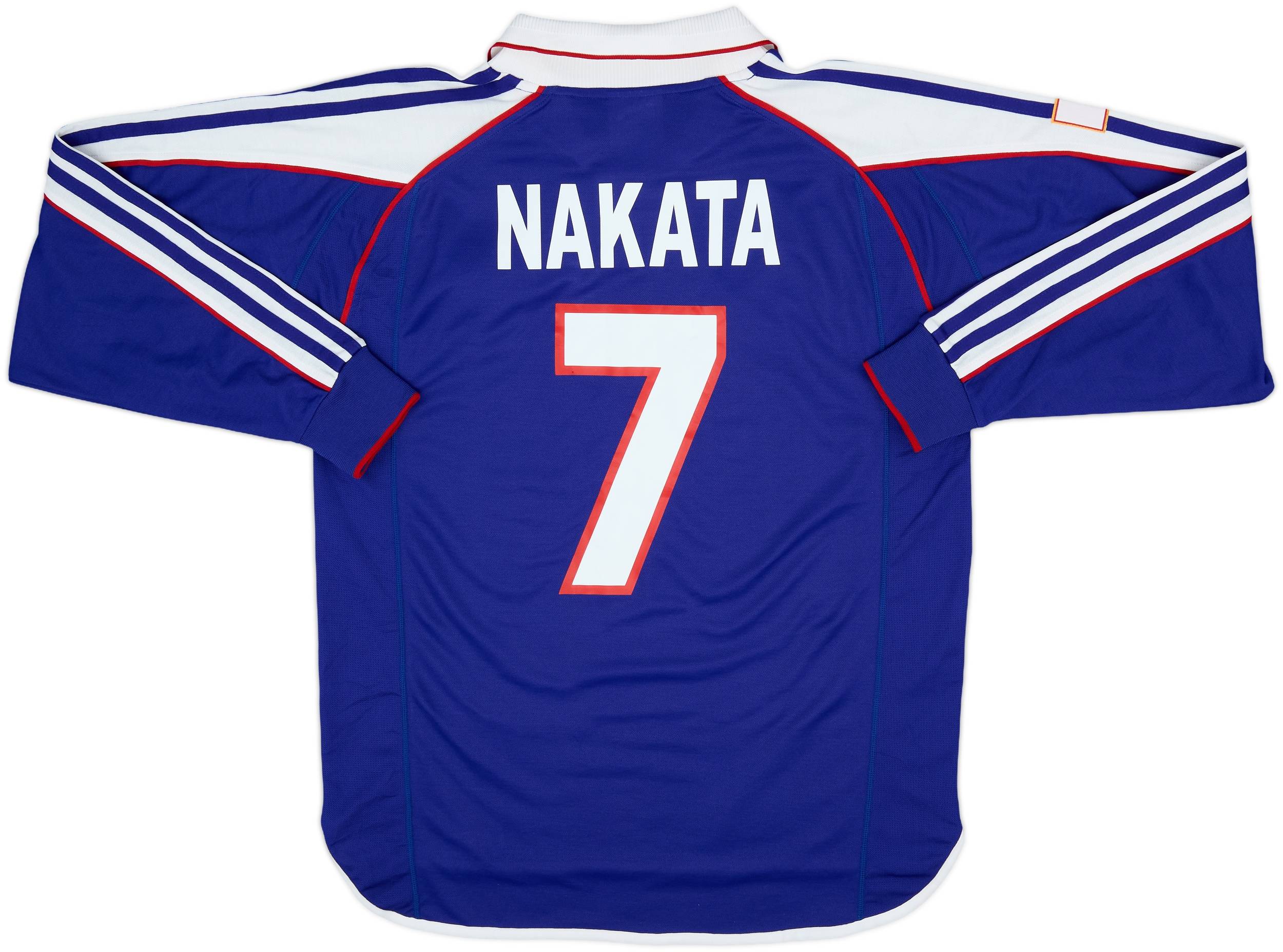 2000 Japan Player Issue Home L/S Shirt Nakata #7 - 9/10 - (L)