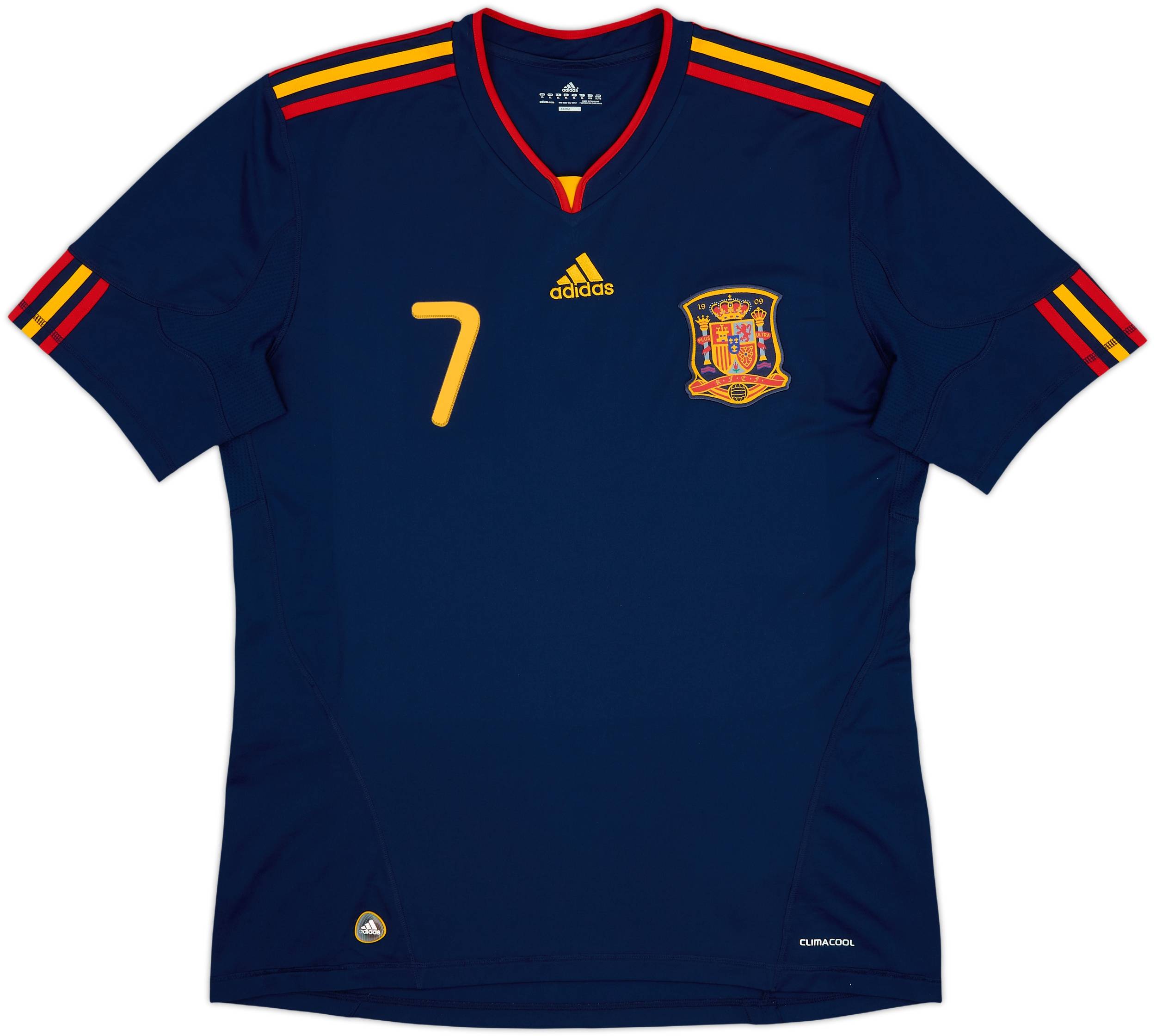 2010-11 Spain Away Shirt David Villa #7 - 10/10 - (XL)