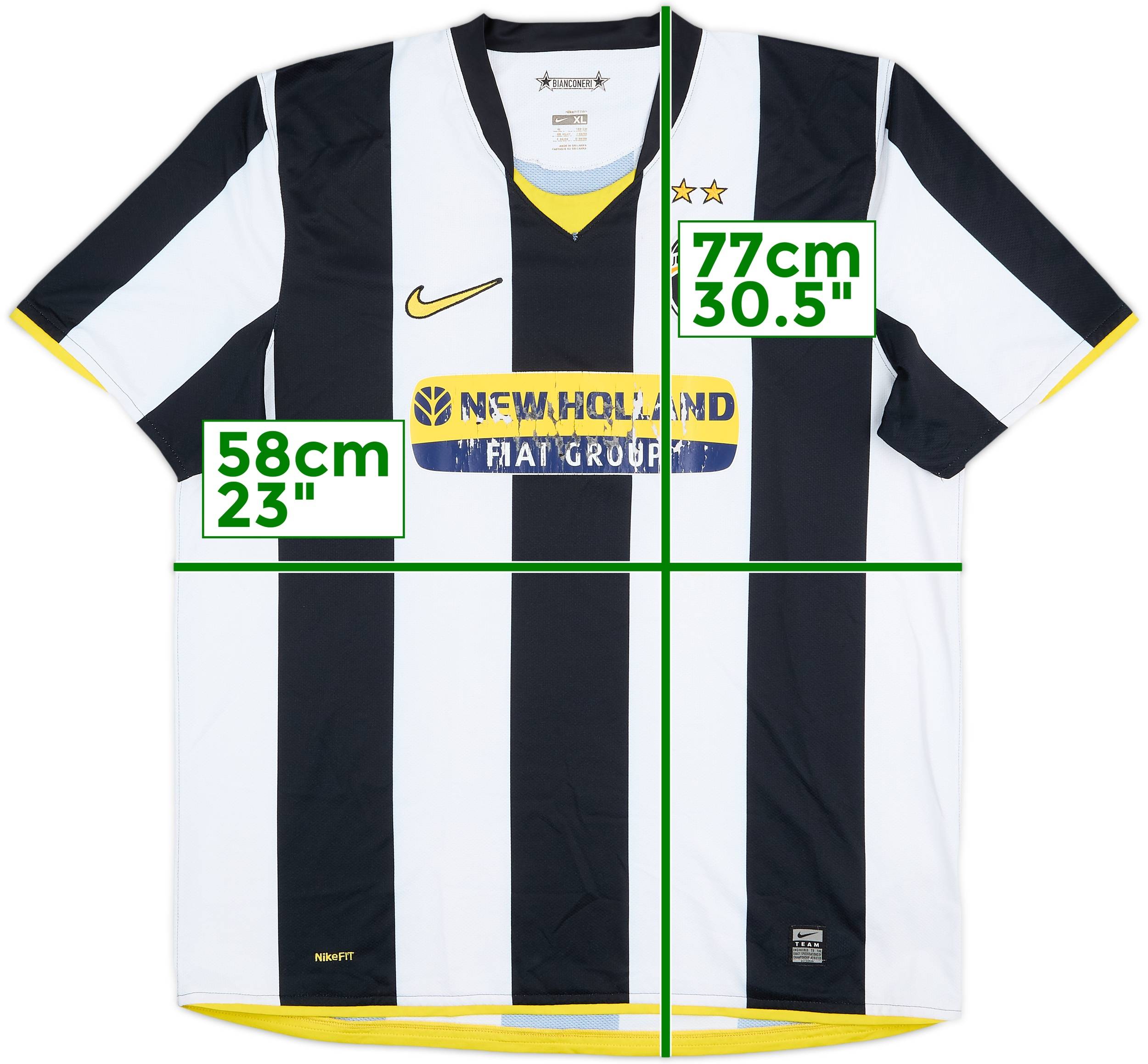 ウェア 08/09 Juventus  Jersey Juventus FC 2008/09 2009 Nike away shirt New Holland jersey gold