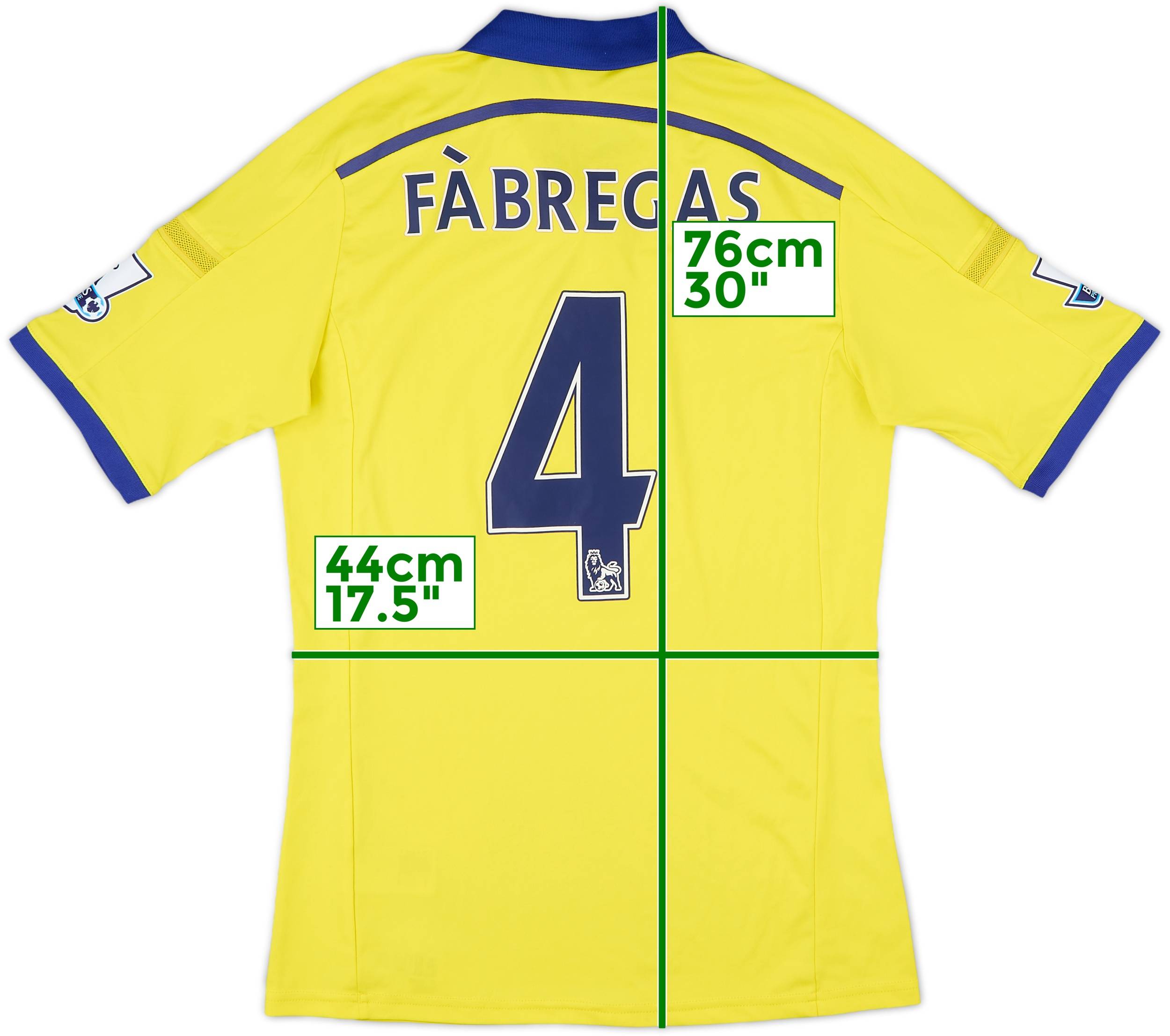 2014-15 Chelsea Away Shirt Fabregas #4 - 9/10 - (S)