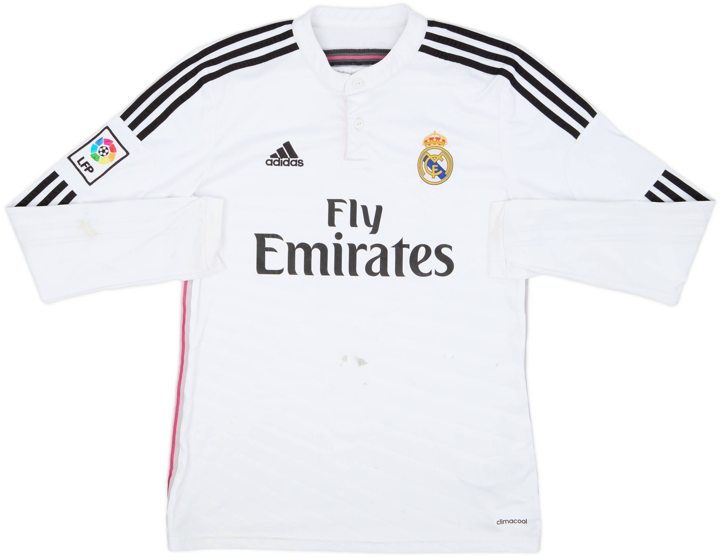 2014-15 Real Madrid Home L/S Shirt Sergio Ramos #4 - 4/10 - (M)