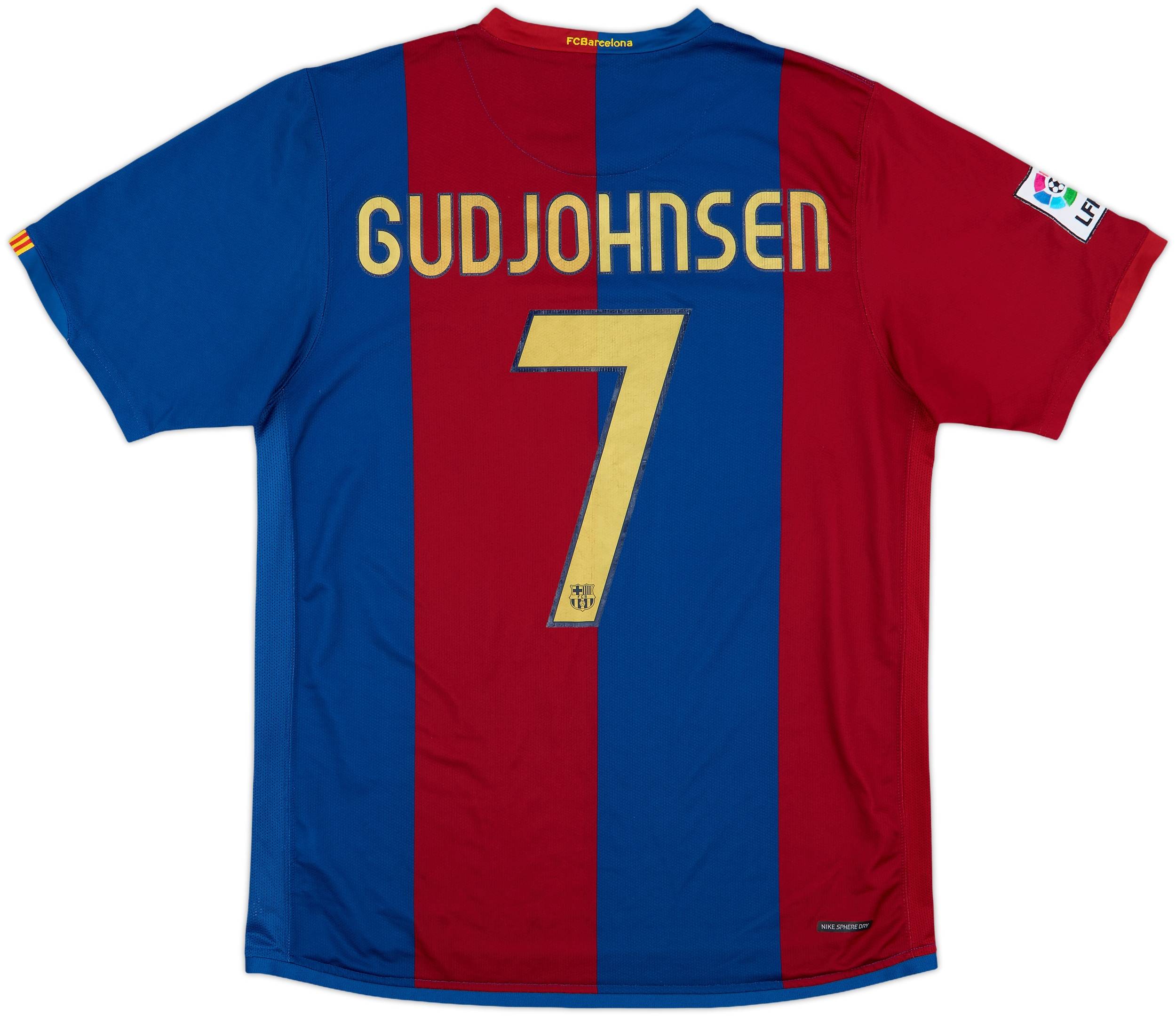2006-07 Barcelona Home Shirt Gudjohnsen #7 - 7/10 - (L)