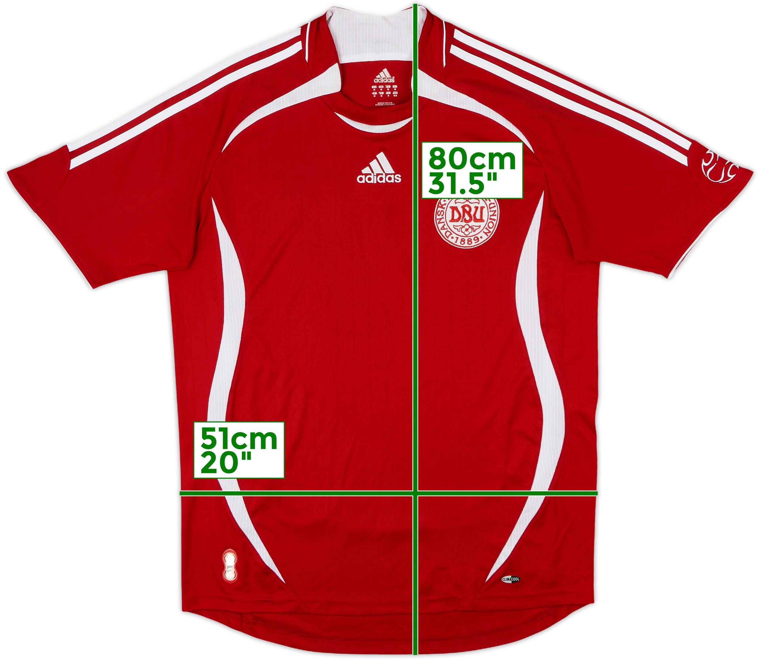 2006-08 Denmark Home Shirt - 8/10 - (M)