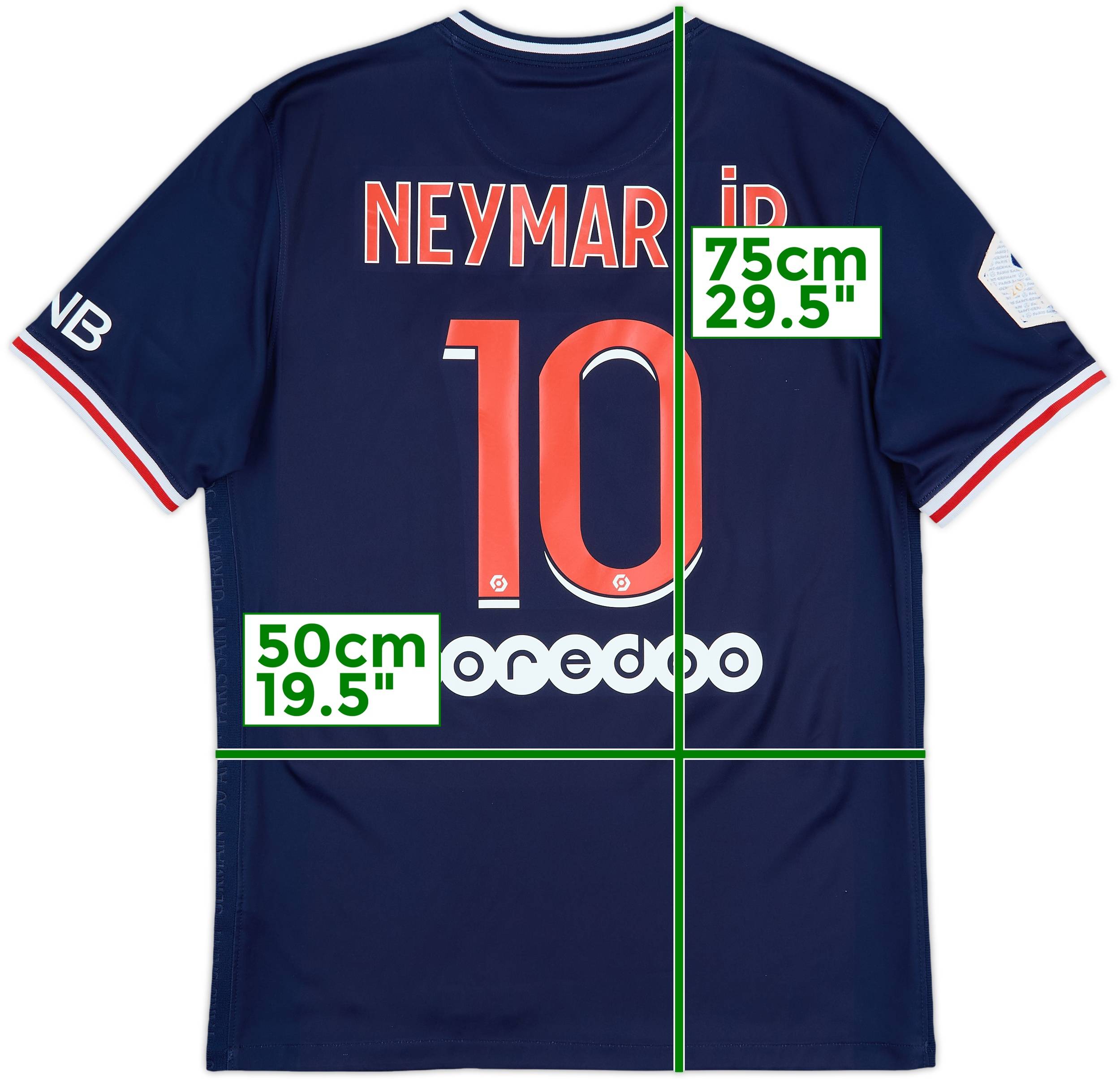 ネイマール JR 背番号10 パリ・サンジェルマン シャツ 2020-21 Paris Saint-Germain Home Shirt Neymar Jr #10 - 6/10 - (M)