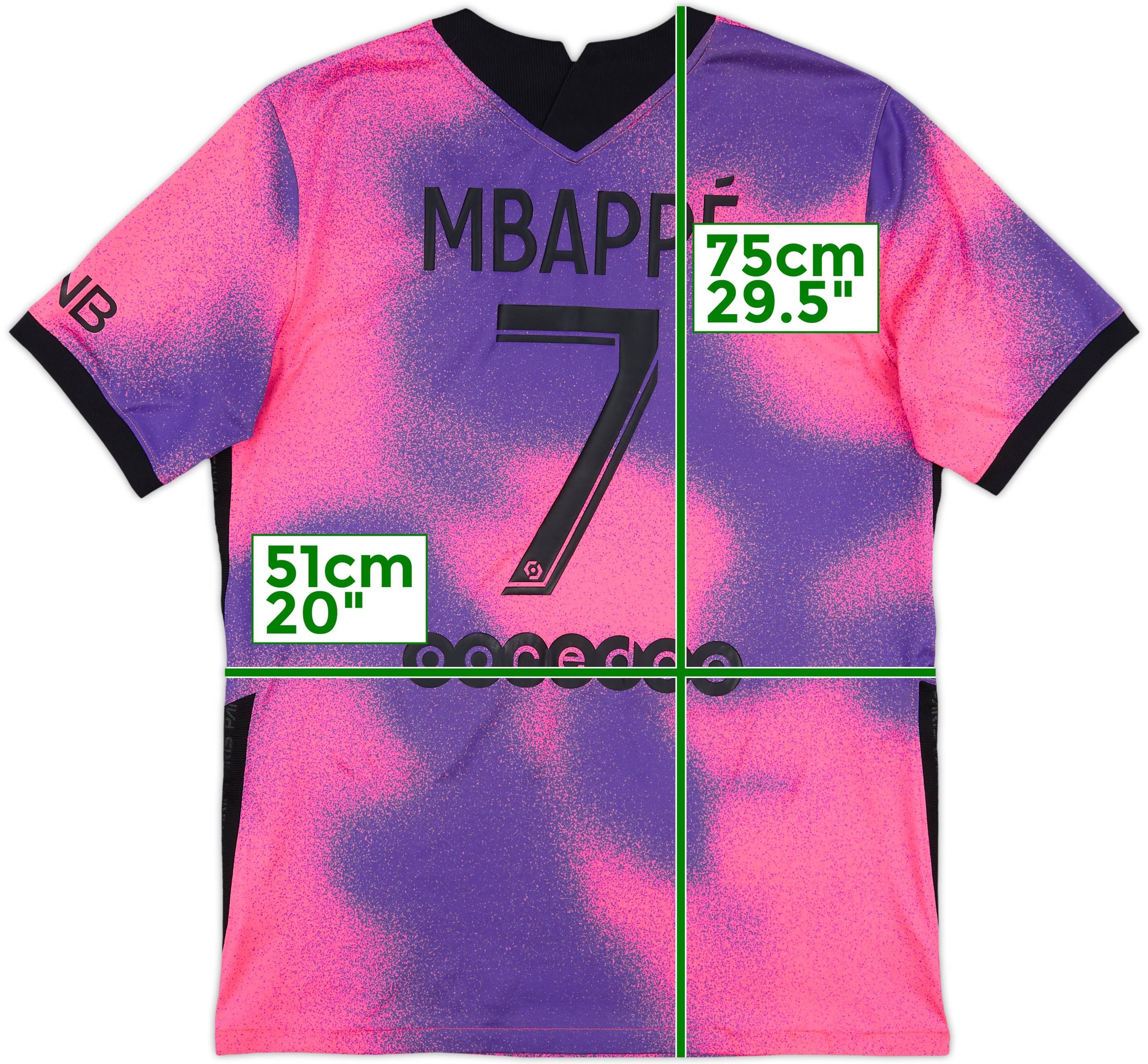 2020-21 Paris Saint-Germain Fourth Shirt Mbappe #7 - 8/10 - (M)