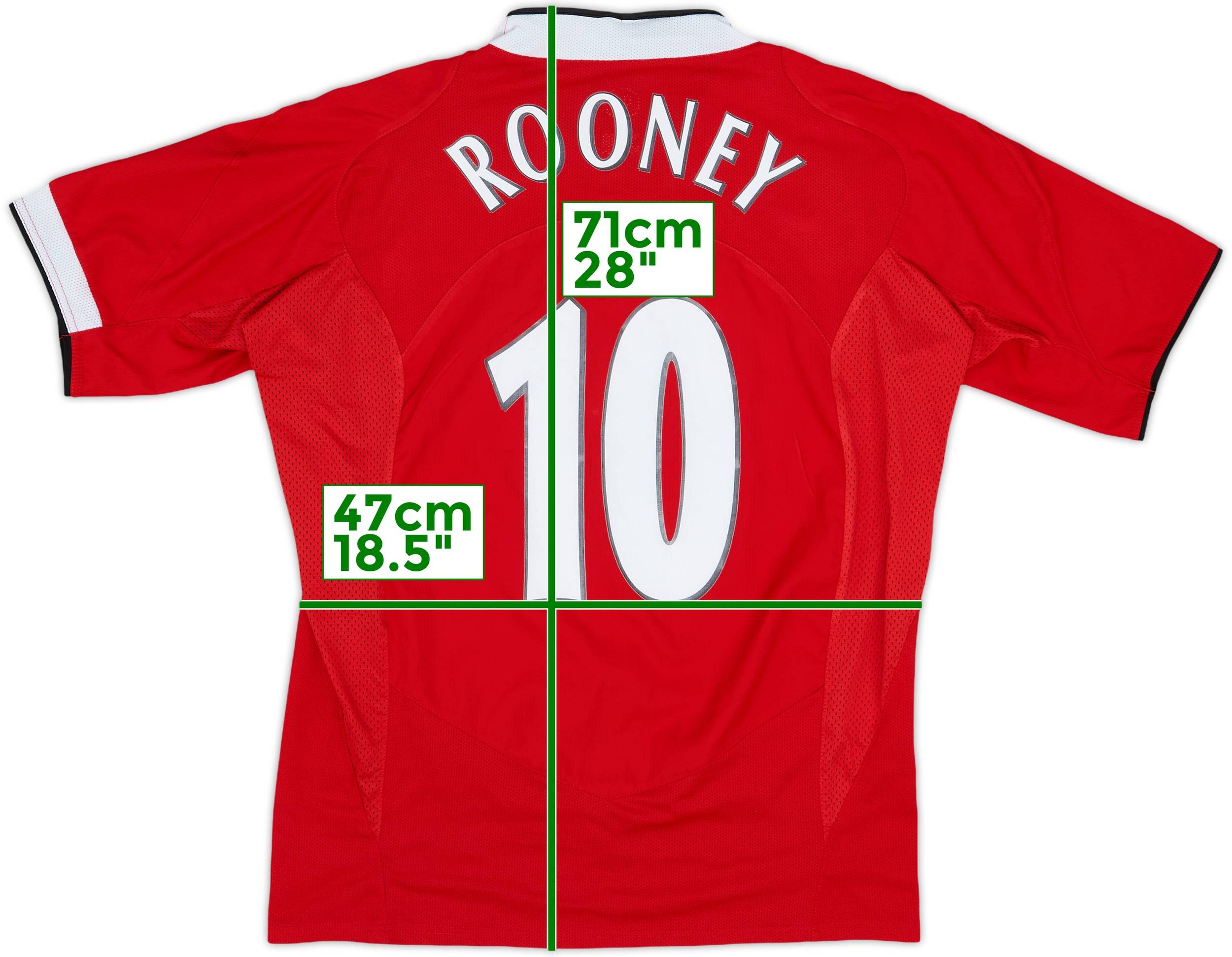 マンチェスター・ユナイテッド ROONEY 10番シャツ 2004-06 Manchester United Home Shirt Rooney #10 - 8/10 - (M)