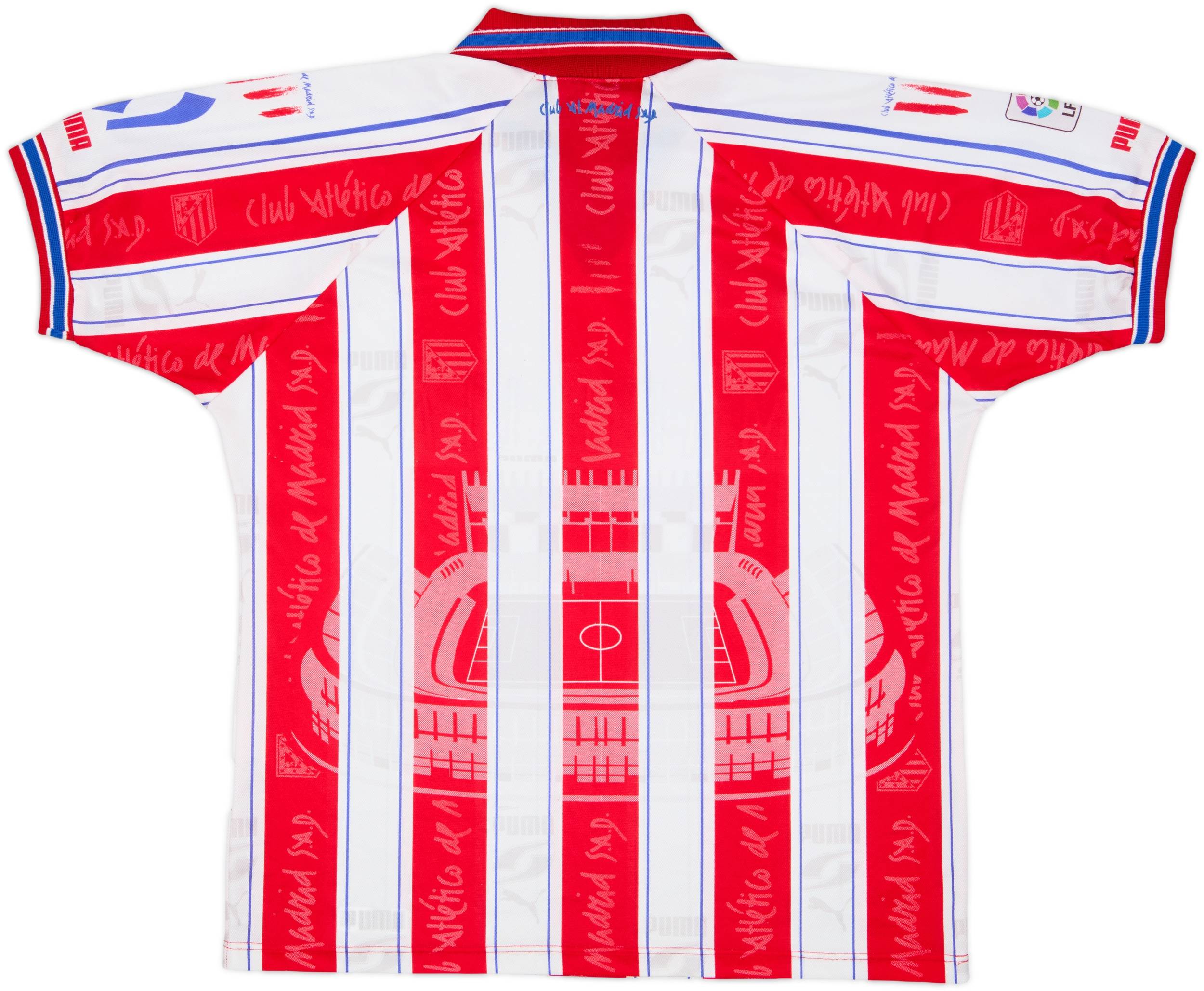 1996-97 アトレティコ・マドリード ホームシャツ ゲームシャツ 1996-97 Atletico Madrid Home Shirt - 8/10 - (M)