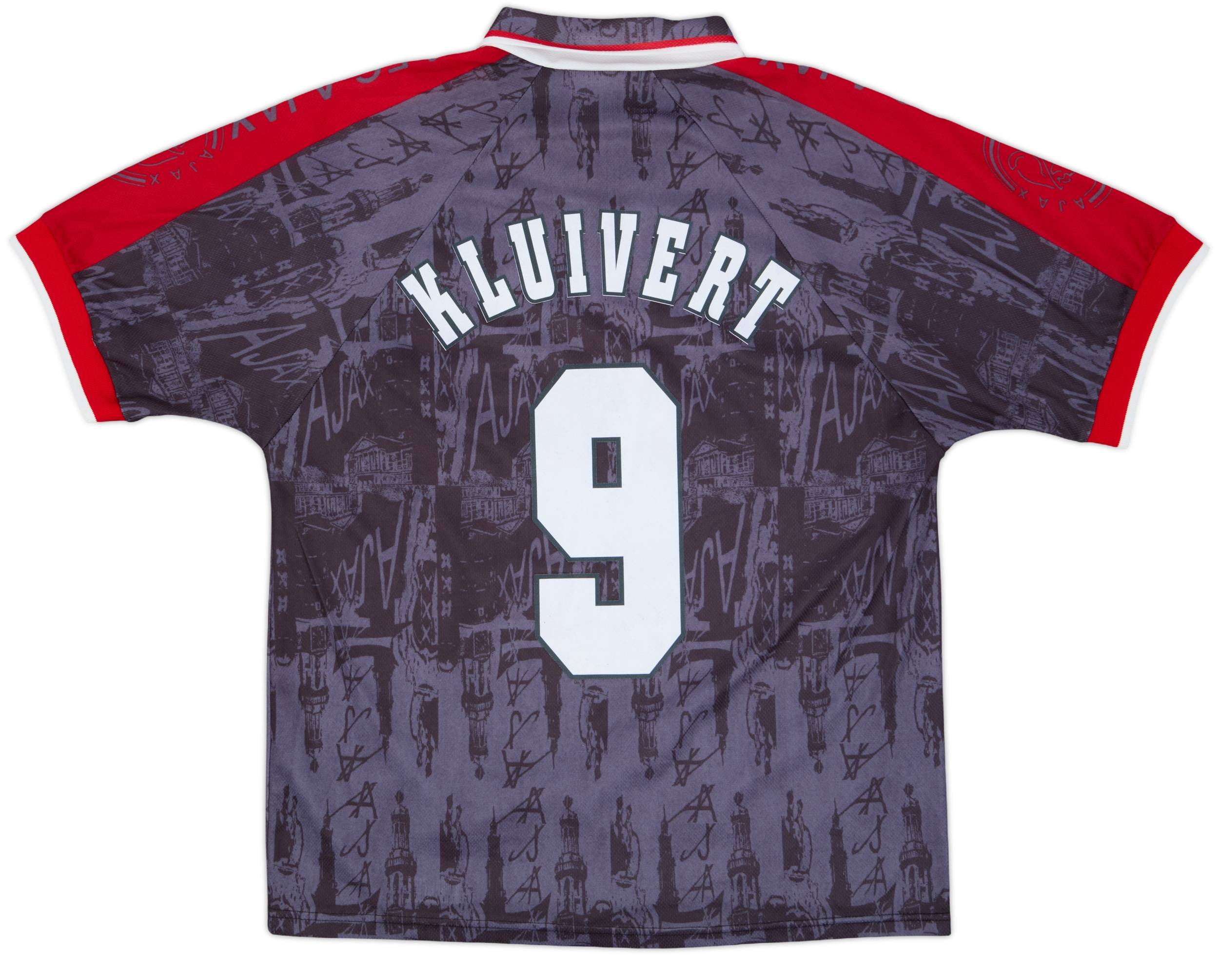 1996-97 Ajax Away Shirt Kluivert #9 - 8/10 - (L)