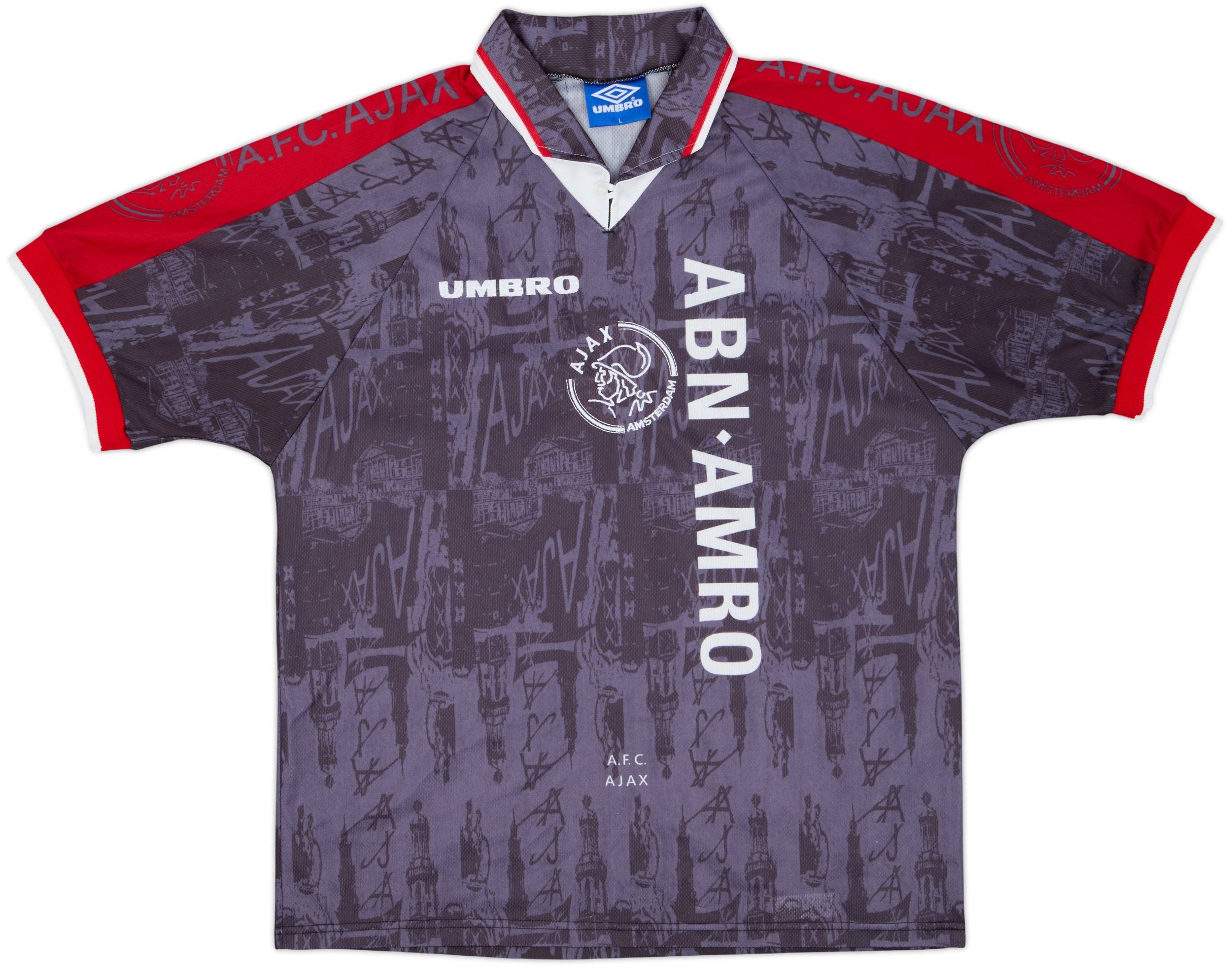 1996-97 Ajax Away Shirt Kluivert #9 - 8/10 - (L)