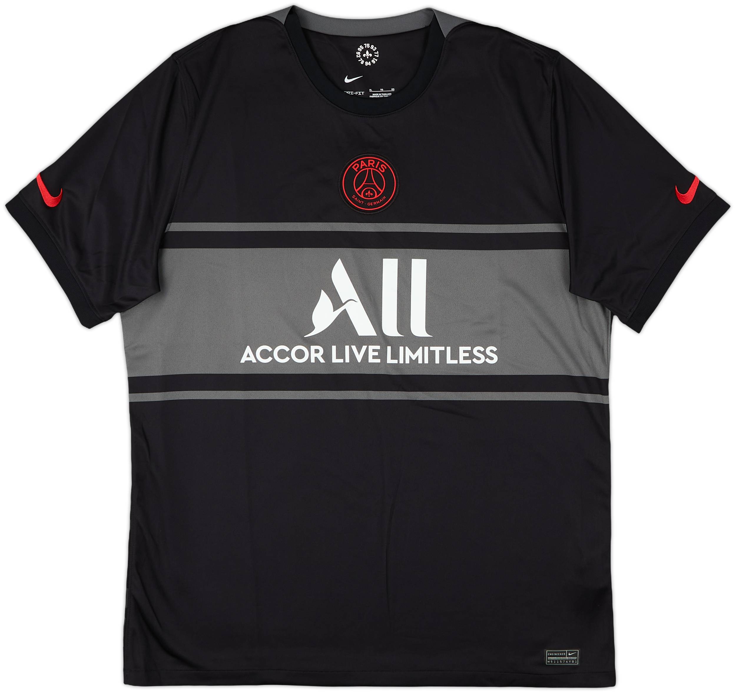 2021-22 Paris Saint-Germain Third Shirt - 10/10 - (XL)