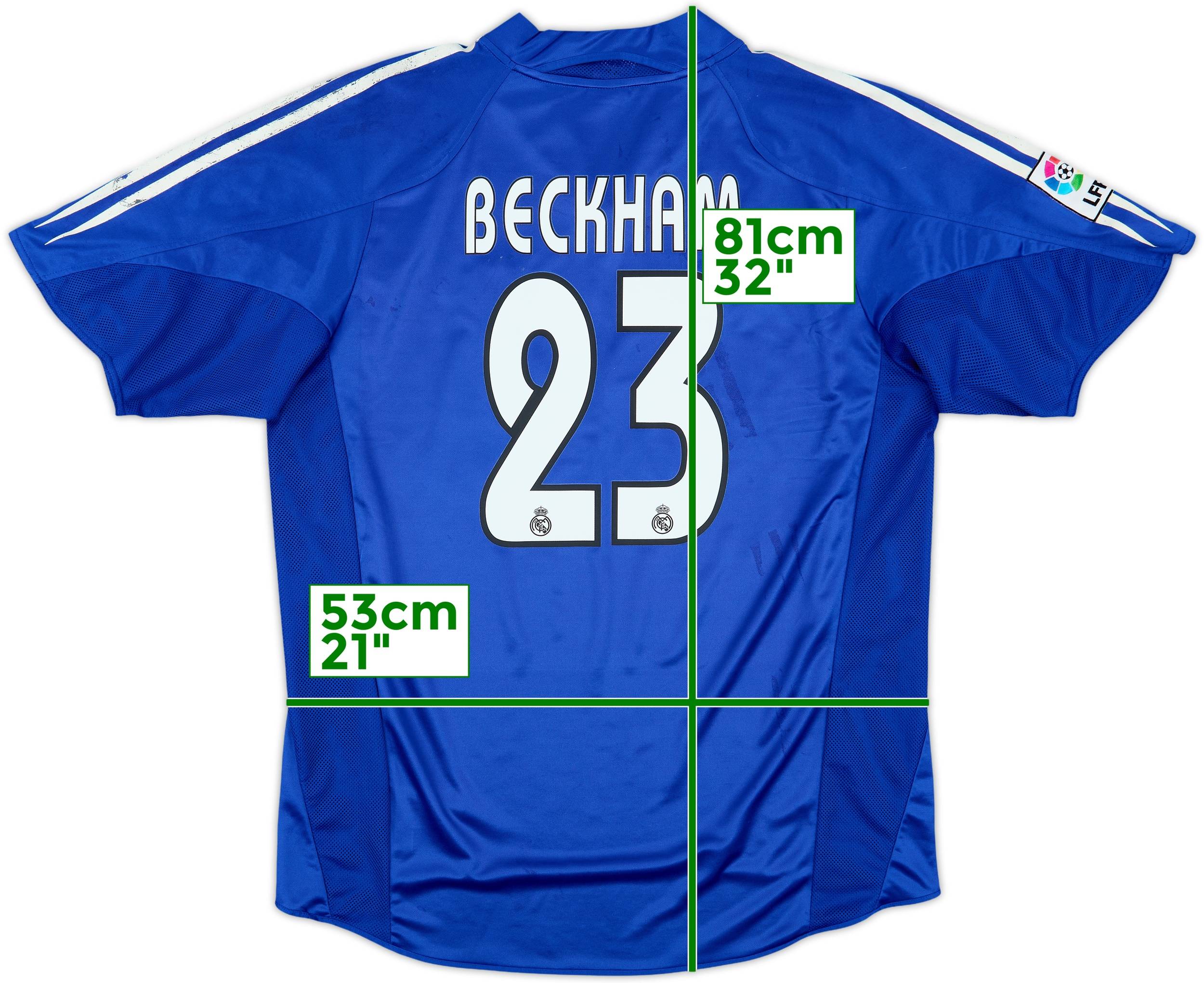 Beckham ユニフォーム 2004-05 Real Madrid Third Shirt Beckham #23 - 6/10 - (L)