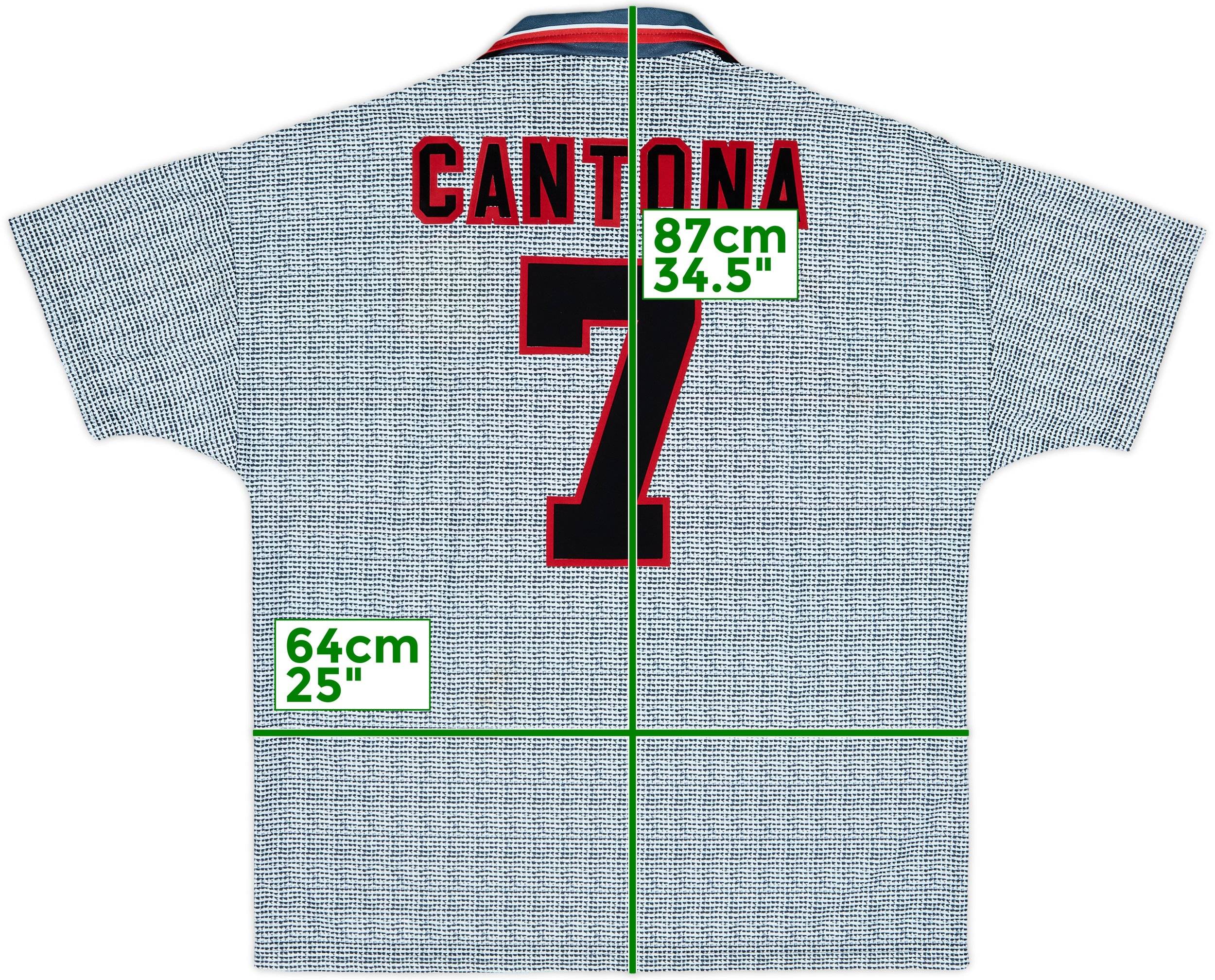 1995-96 Manchester United Away Shirt Cantona #7 - 10/10 - (XL)