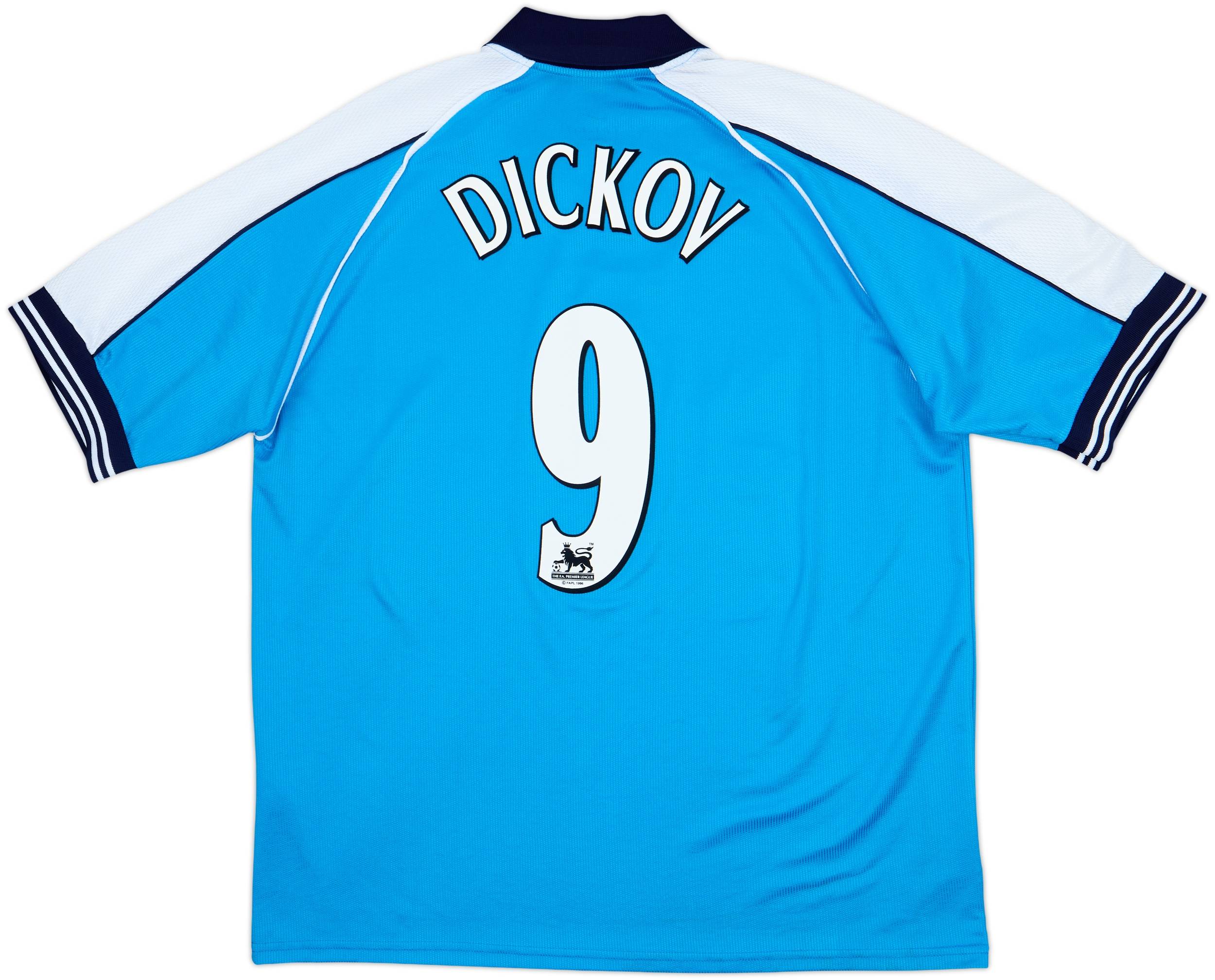1999-01 Manchester City Home Shirt Dickov #9 - 8/10 - (XL/XXL)