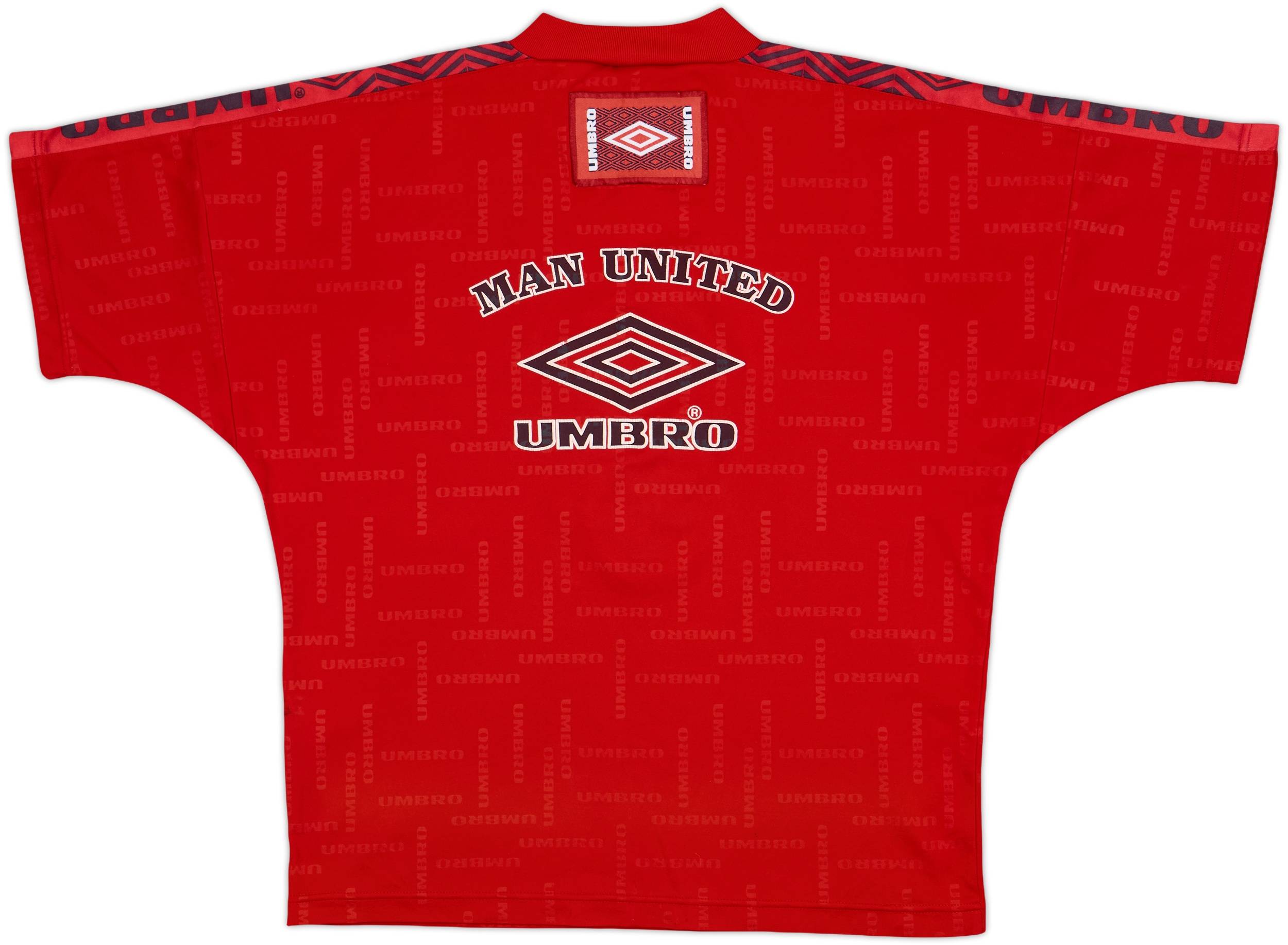 マンチェスターユナイテッドUMBRO トレーニングシャツ 1994 1995 1994-96 Manchester United Umbro Leisure Shirt - 5/10 - (M)
