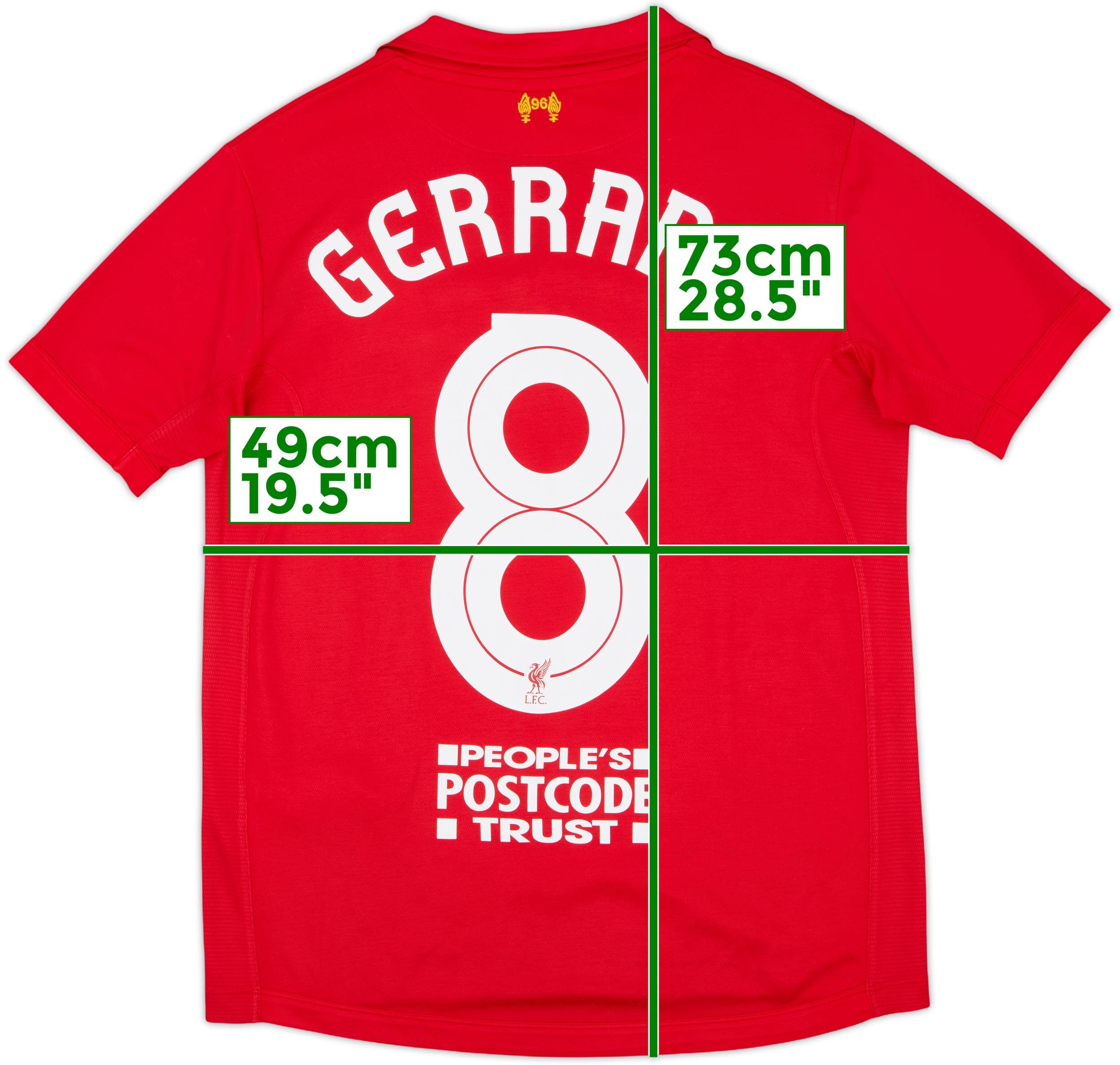 2012-13 Liverpool Home Shirt Gerrard #8 - 8/10 - (S)