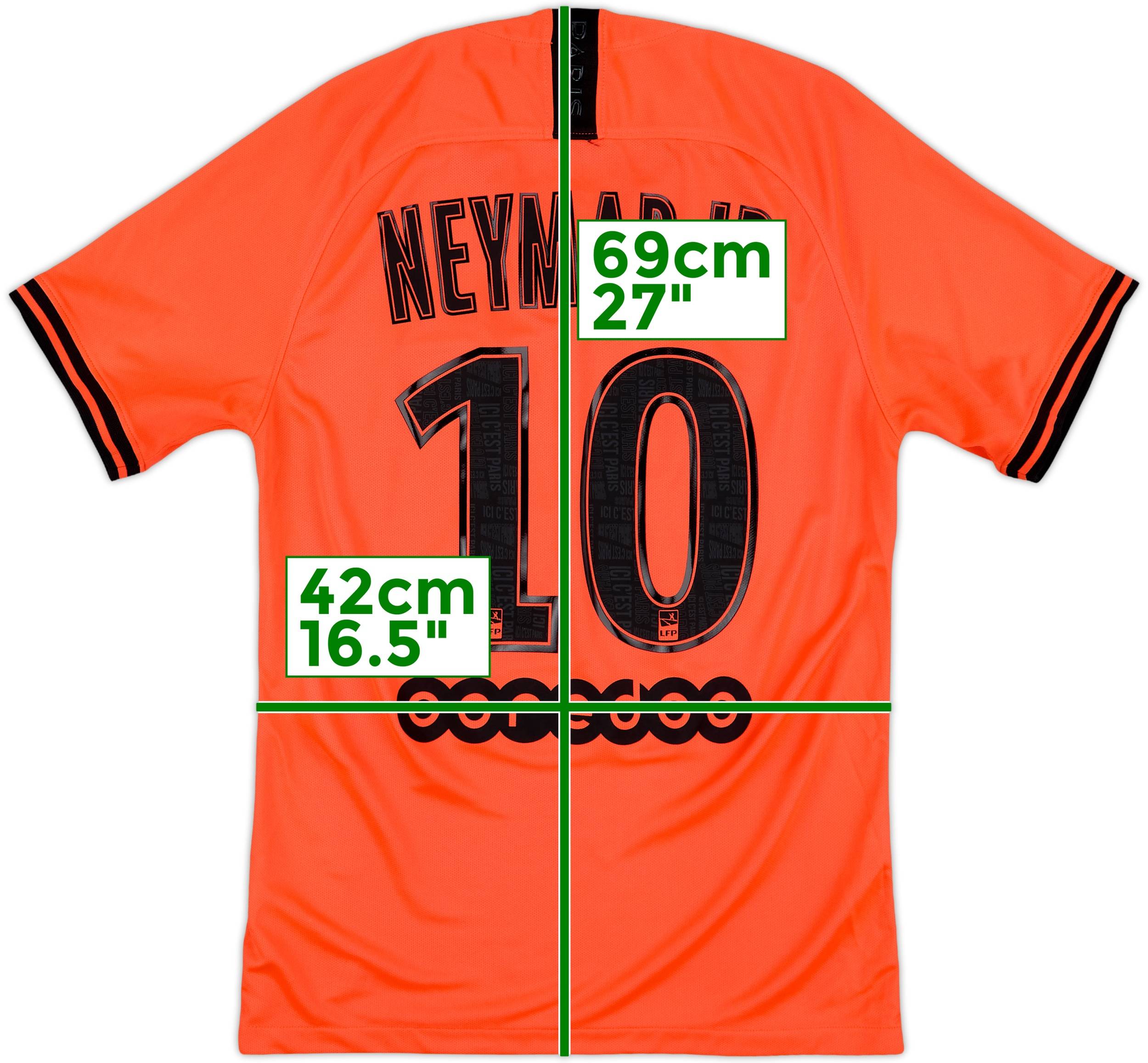 2019-20 Paris Saint-Germain Away Shirt Neymar Jr #10 - 8/10 - (S)