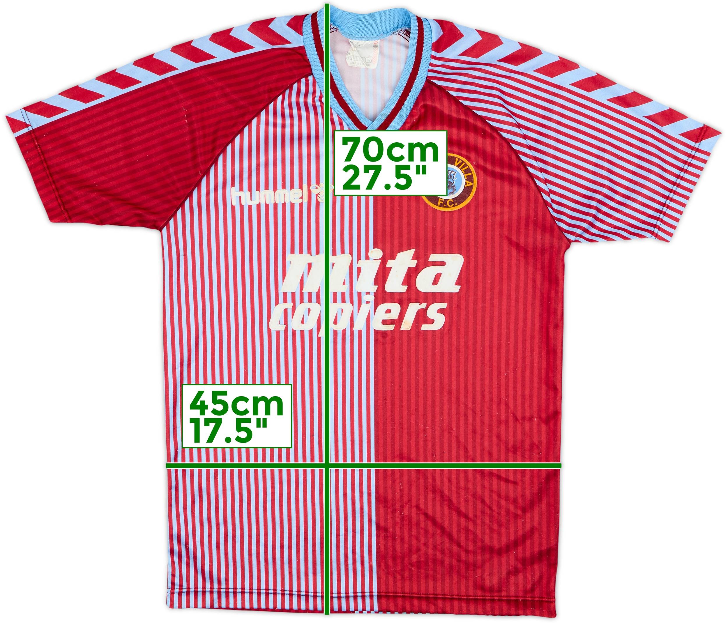 1987-89 Aston Villa Home Shirt - 7/10 - (Y)