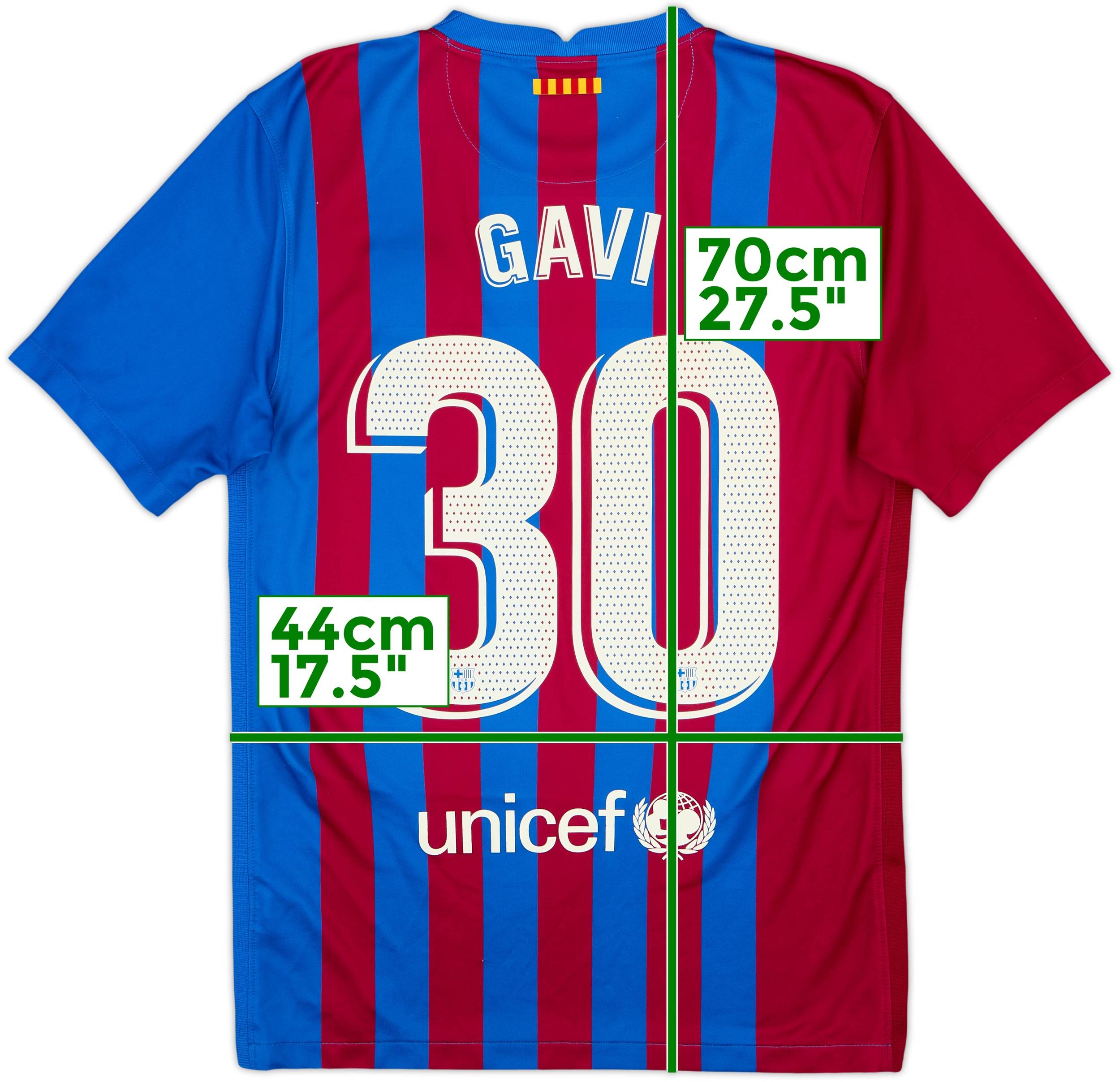 2021-22 Barcelona Home Shirt Gavi #30 - 9/10 - (S)