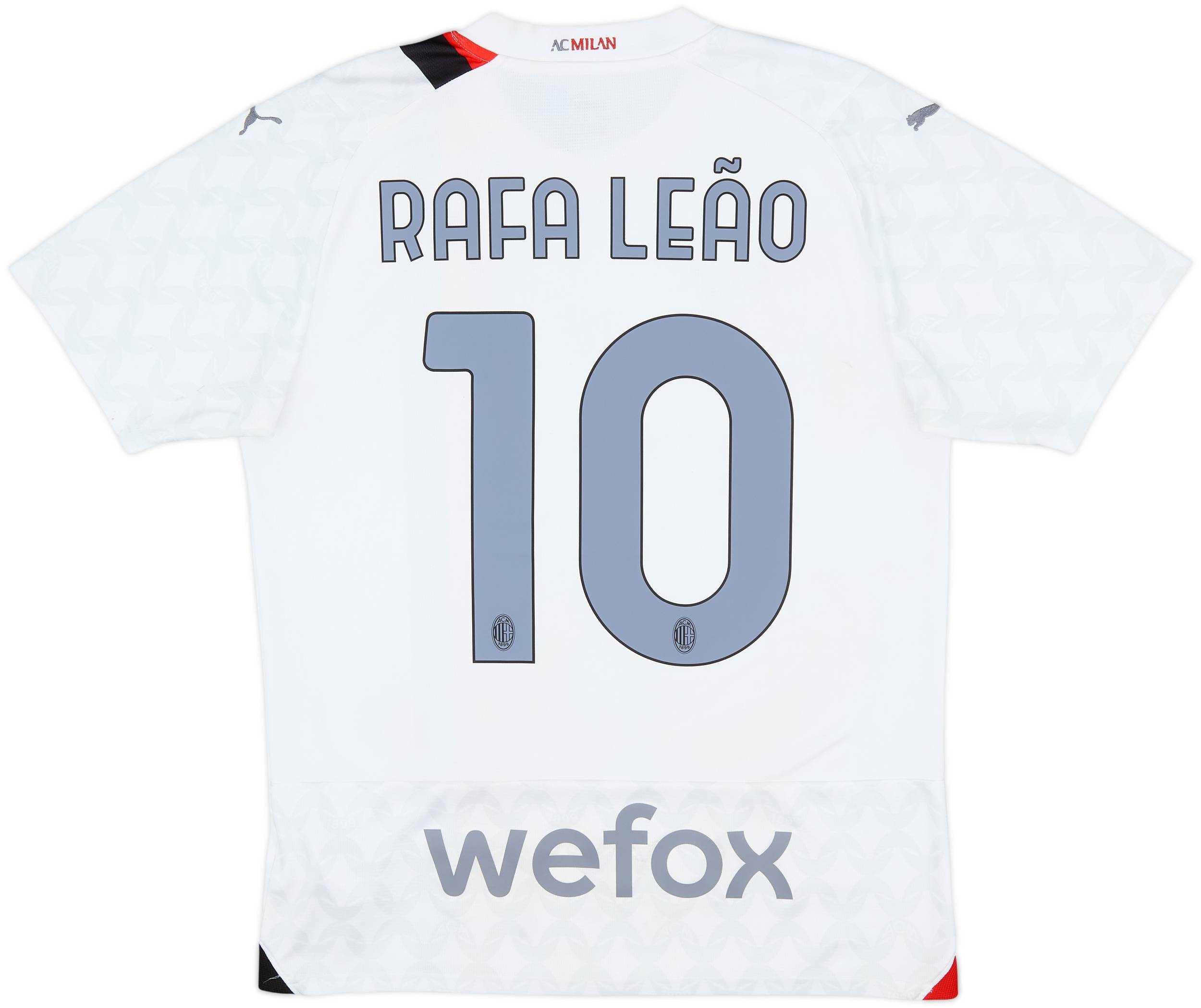 2023-24 AC Milan Away Shirt Rafa Leao #10 - 9/10 - (M)