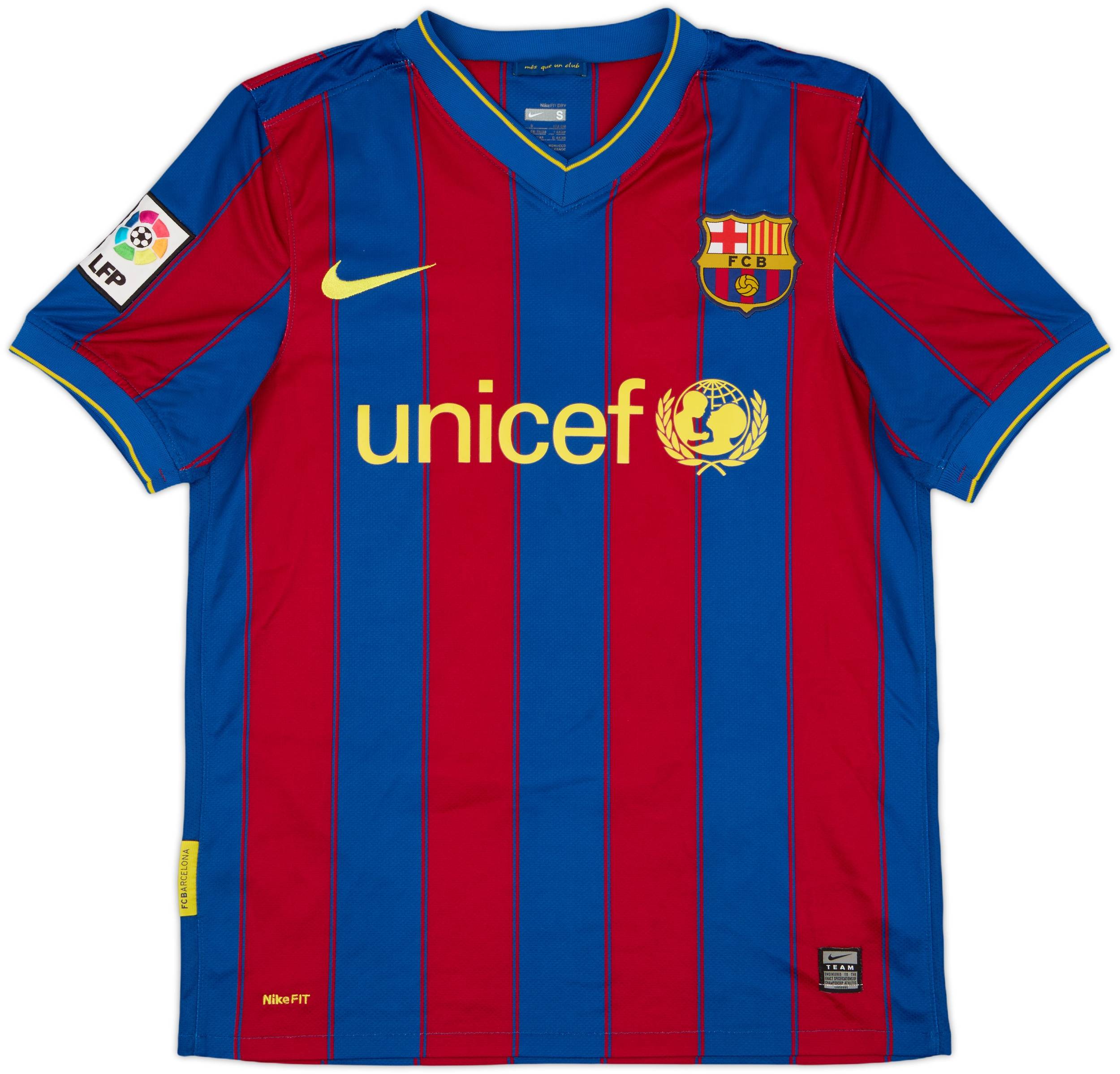 2009-10 Barcelona Home Shirt A.Iniesta #8 - 6/10 - (S)