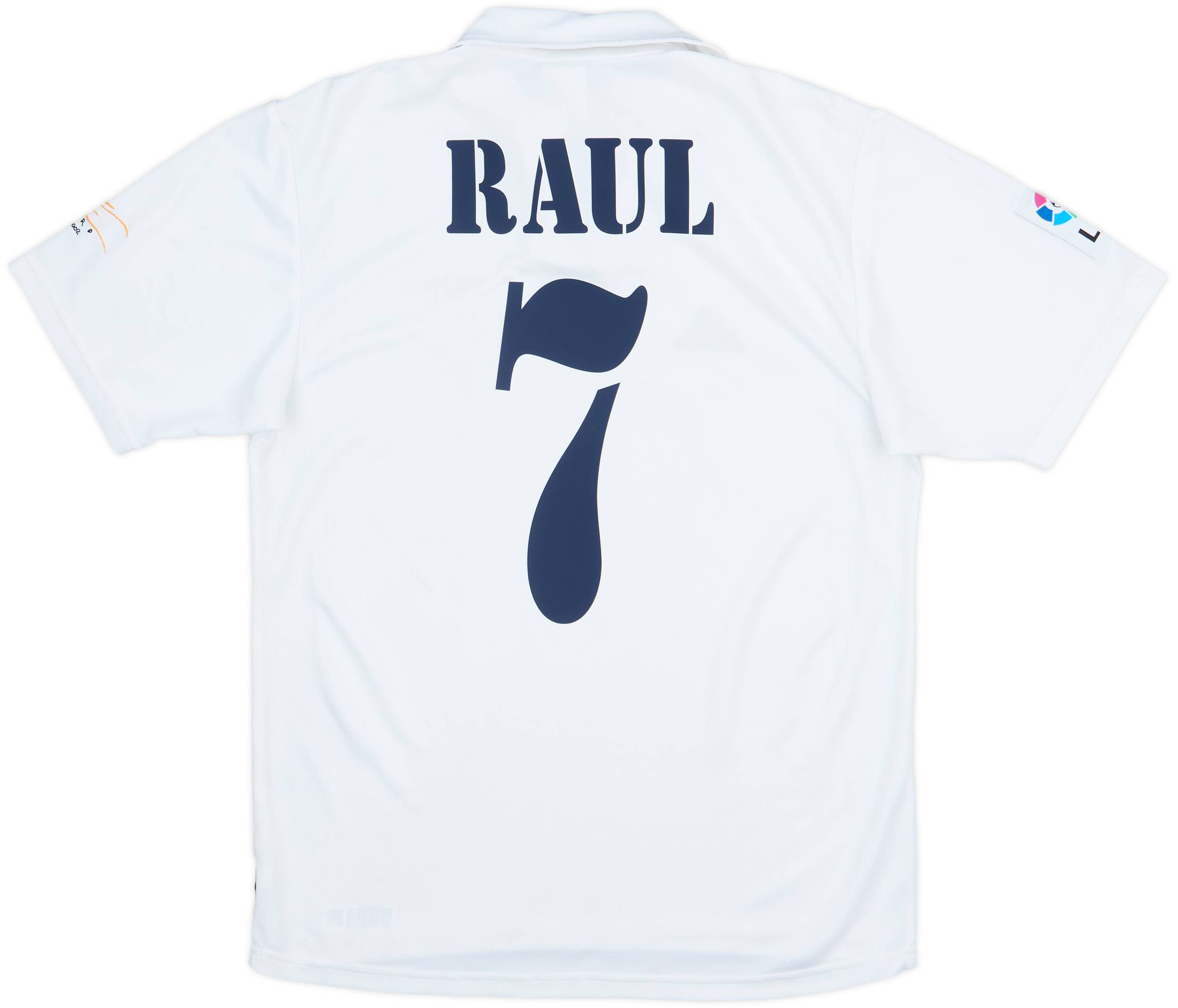 2001 Real Madrid Home Shirt Raul #7 - 6/10 - (S)