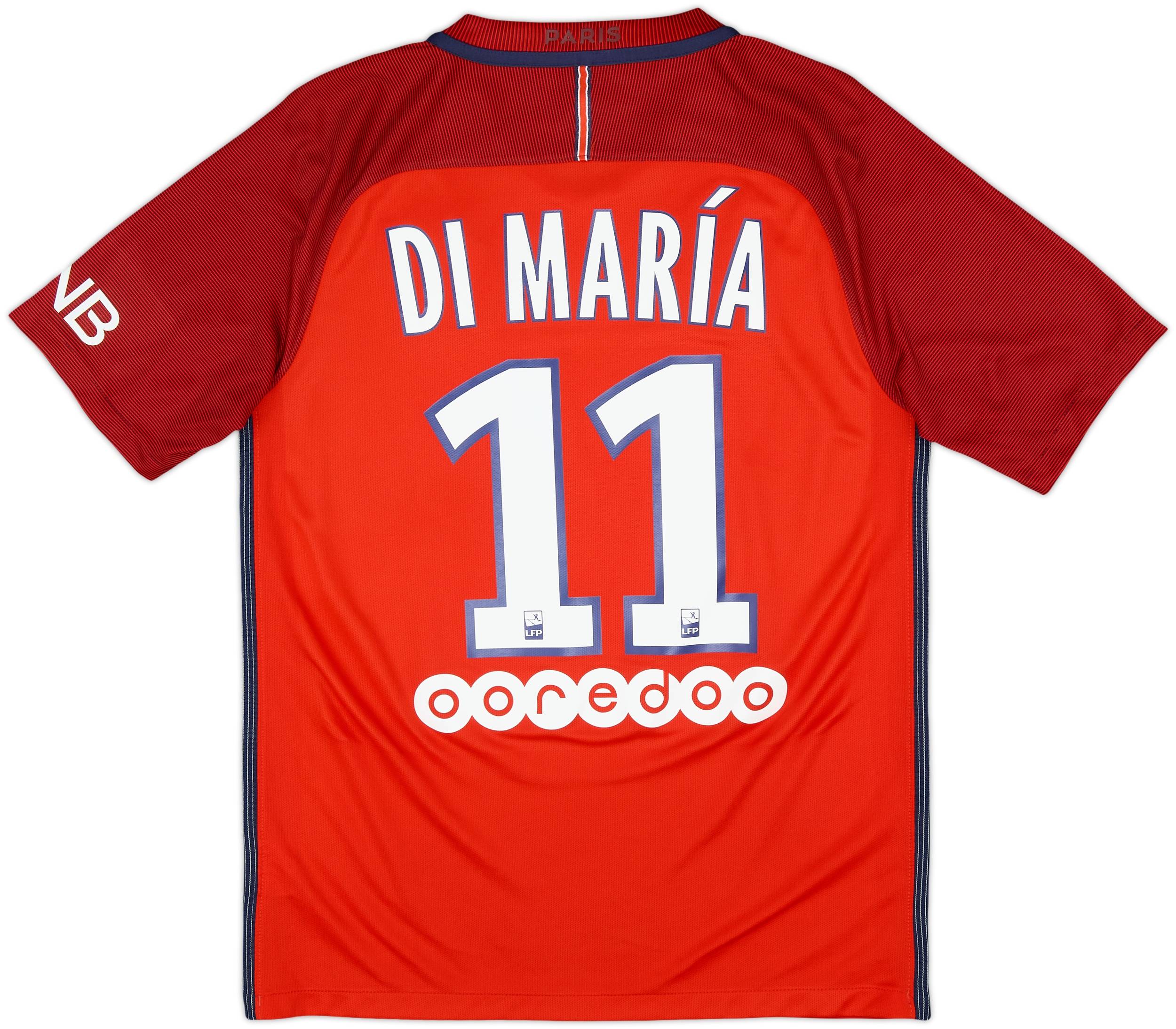パリ・サンジェルマン DI MARÍA 11 2016-17 Paris Saint-Germain Away Shirt Di Maria #11 - 8/10 - (S)