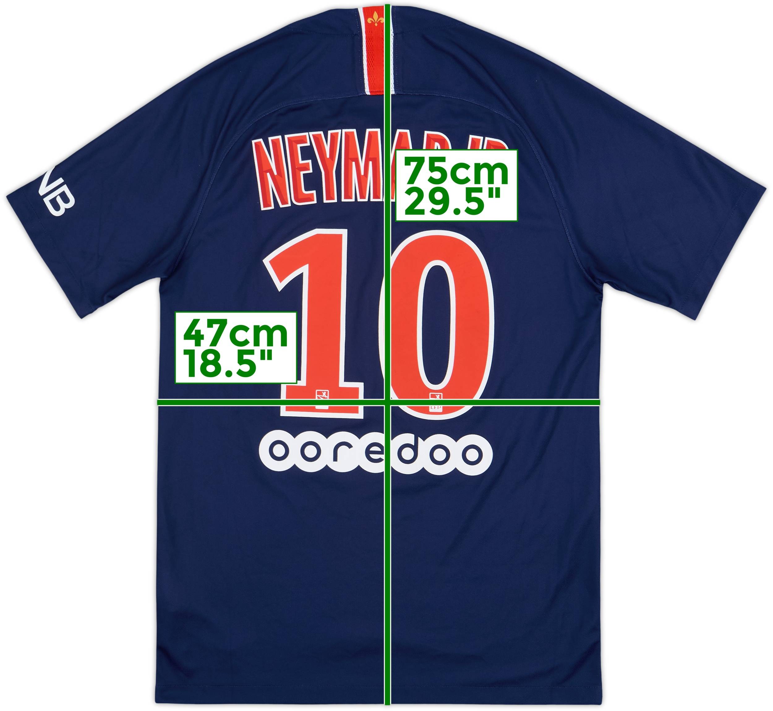 2018-19 Paris Saint-Germain Home Shirt Neymar Jr #10 - 9/10 - (S)