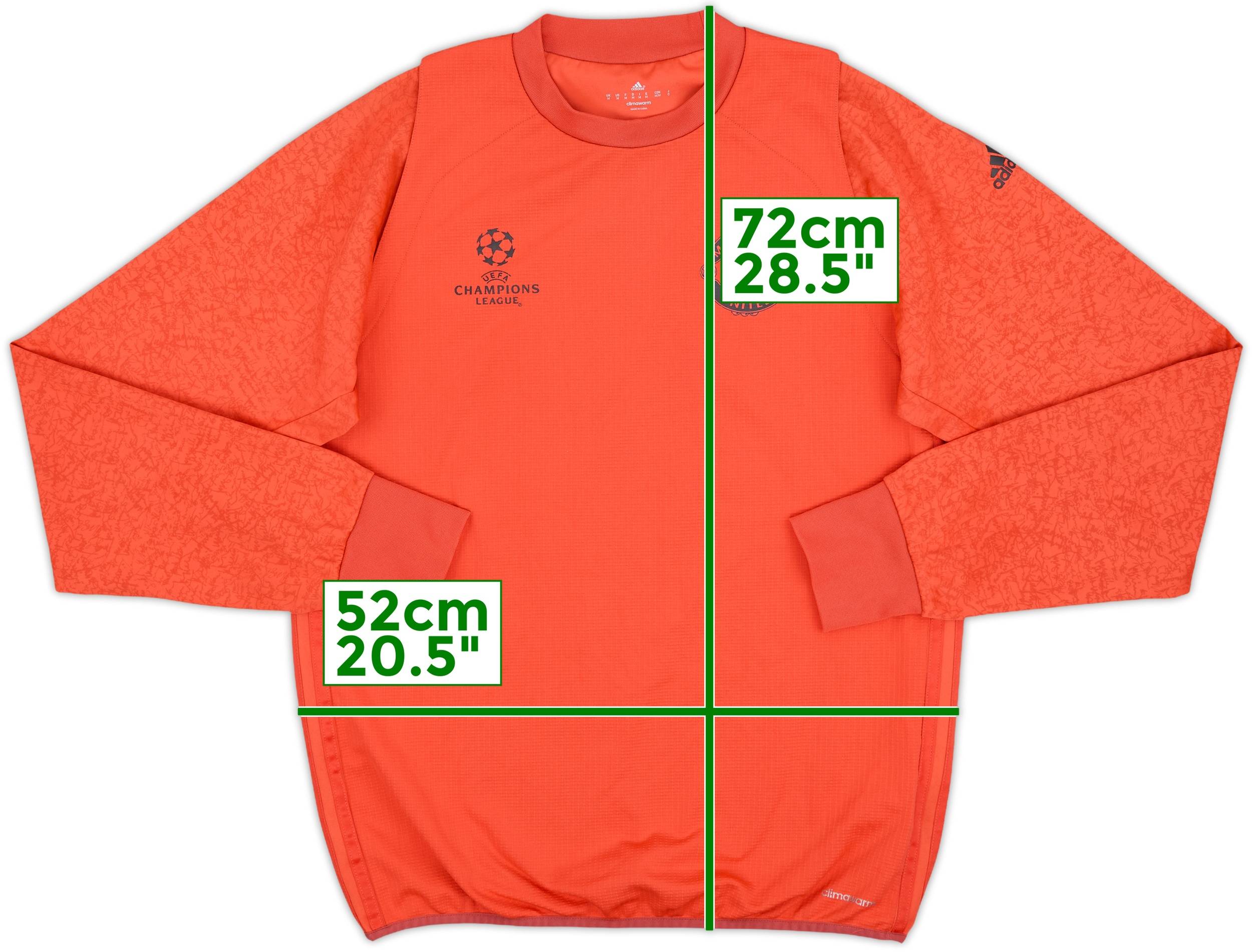 2015-16 Manchester United adidas CL Sweat Top - 10/10 - (M)
